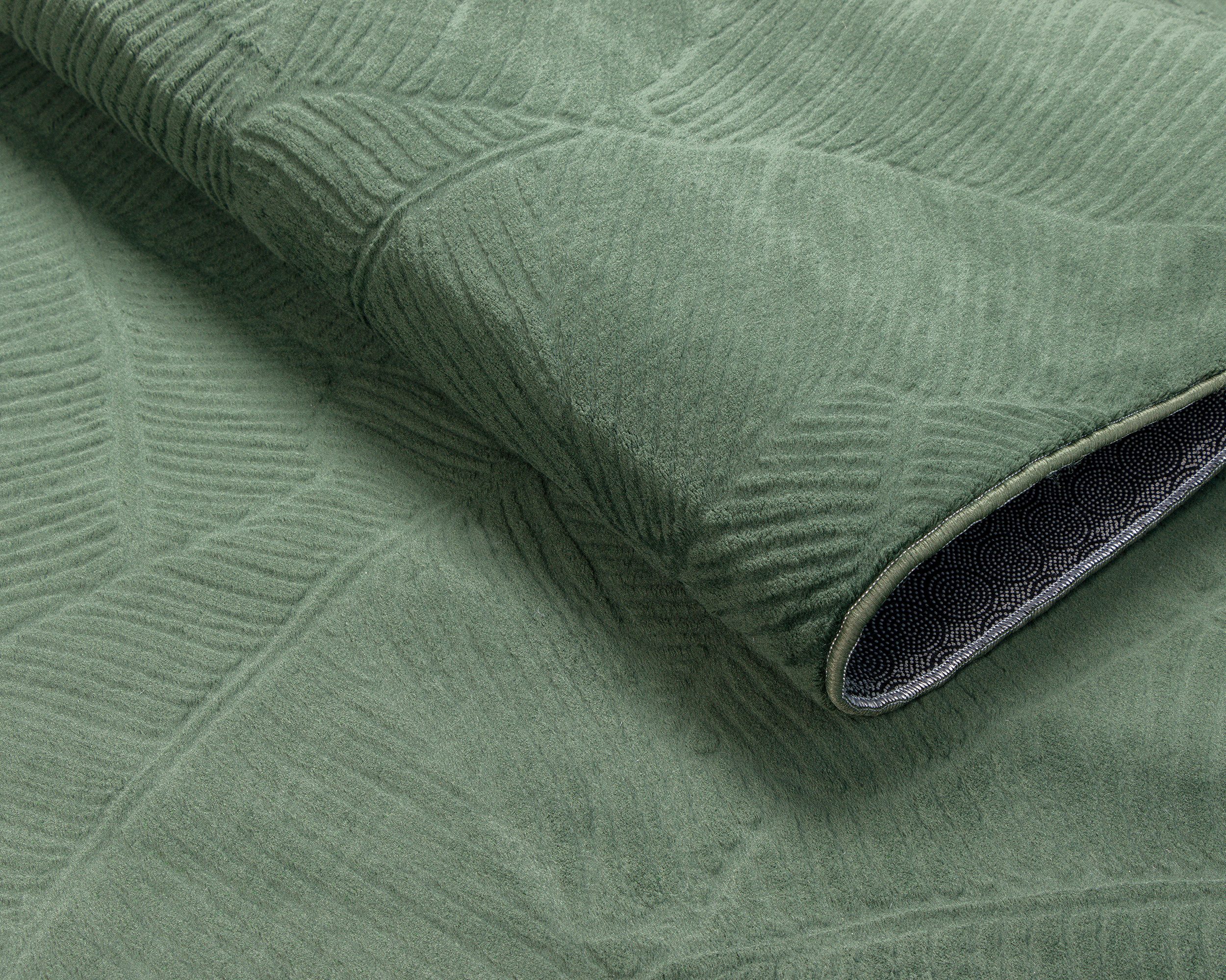 OTTO home Teppich Sveaa, rechteckig, Höhe: 8 mm, mit Anti-Rutsch-Rücken und 3D-Optik