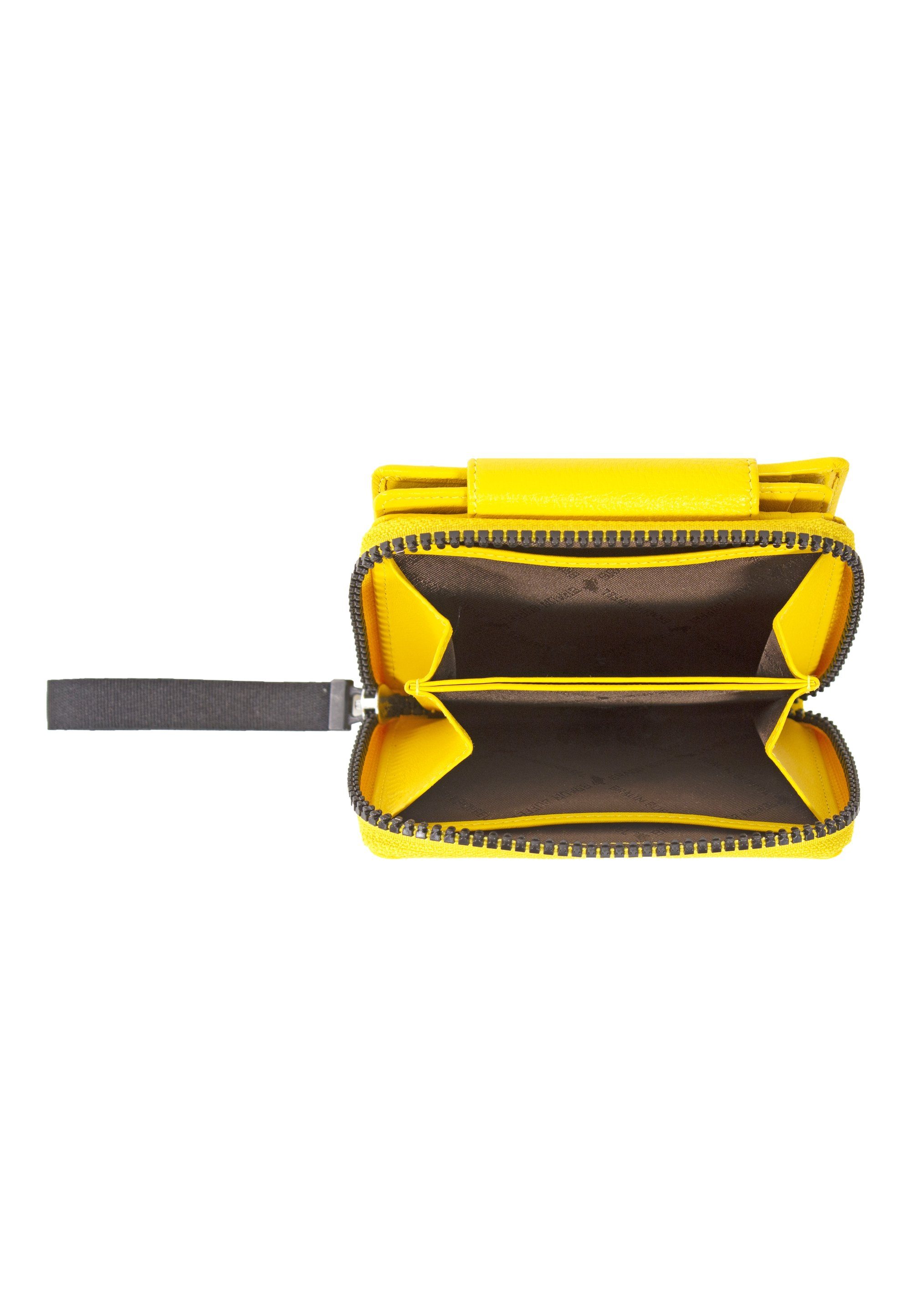 Braun Büffel Geldbörse Yellow ZIP-Band mit CAPRI, stylischem