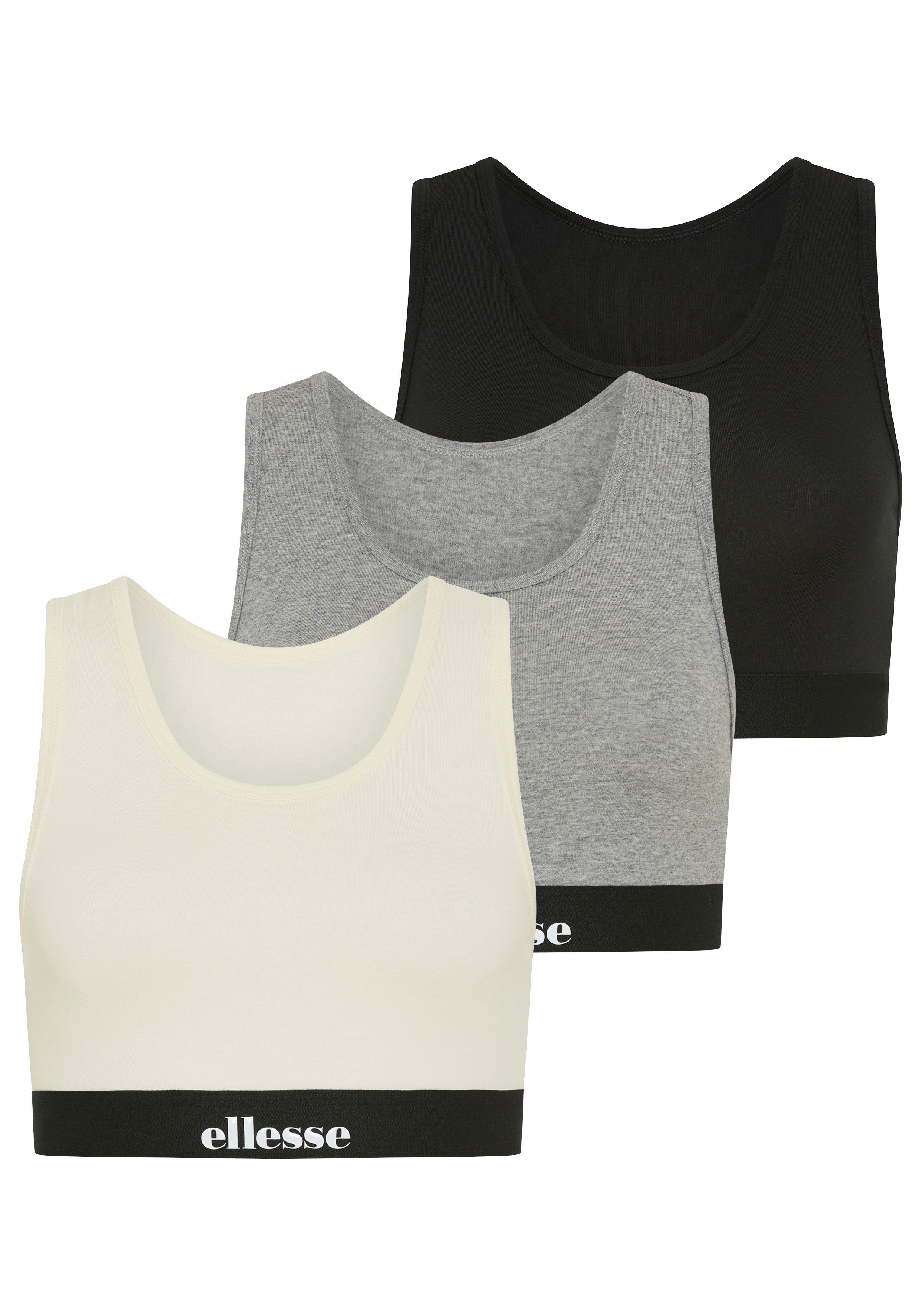 Ellesse Unterziehshirt EMILIO BRA TOP (3 PACK) (3-St) für sportliche Aktivitäten, sportlicher Stil, für Kinder