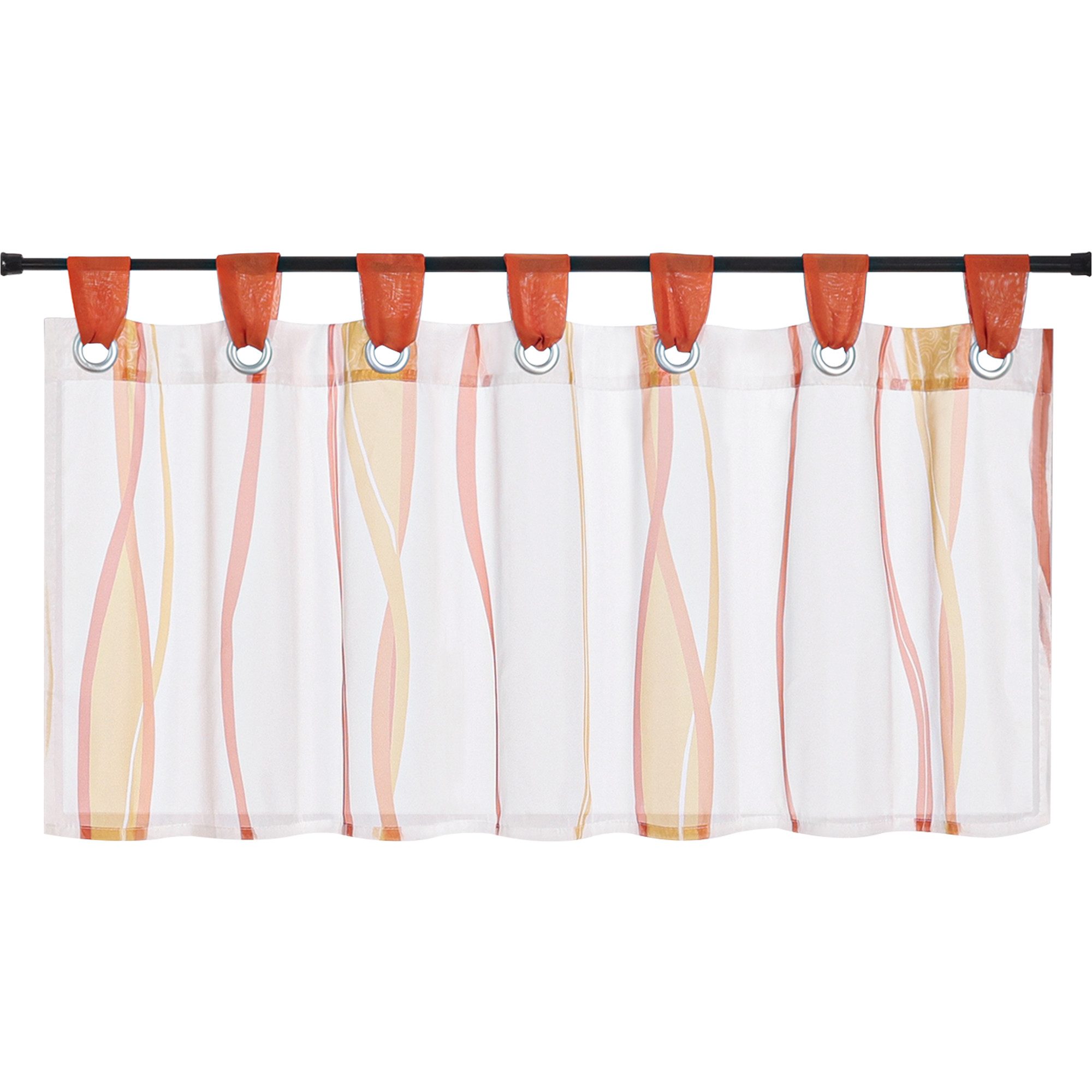 Joyswahl Scheibengardine (1 St), Schlaufen, Bistrogardine, Wellen Muster günstig online kaufen