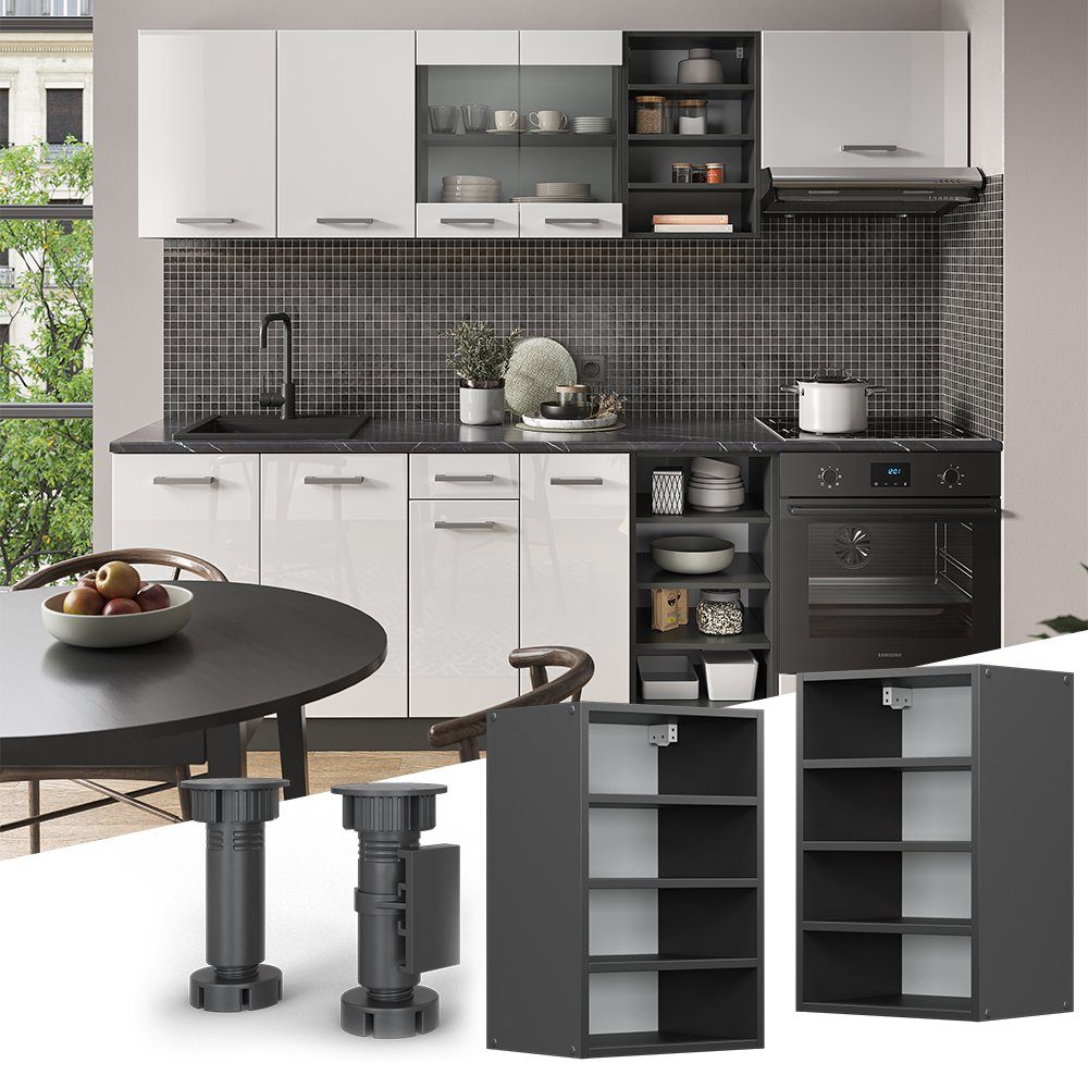 Vicco Hängeschrank R-Line, Anthrazit/Anthrazit, 40 cm günstig online kaufen