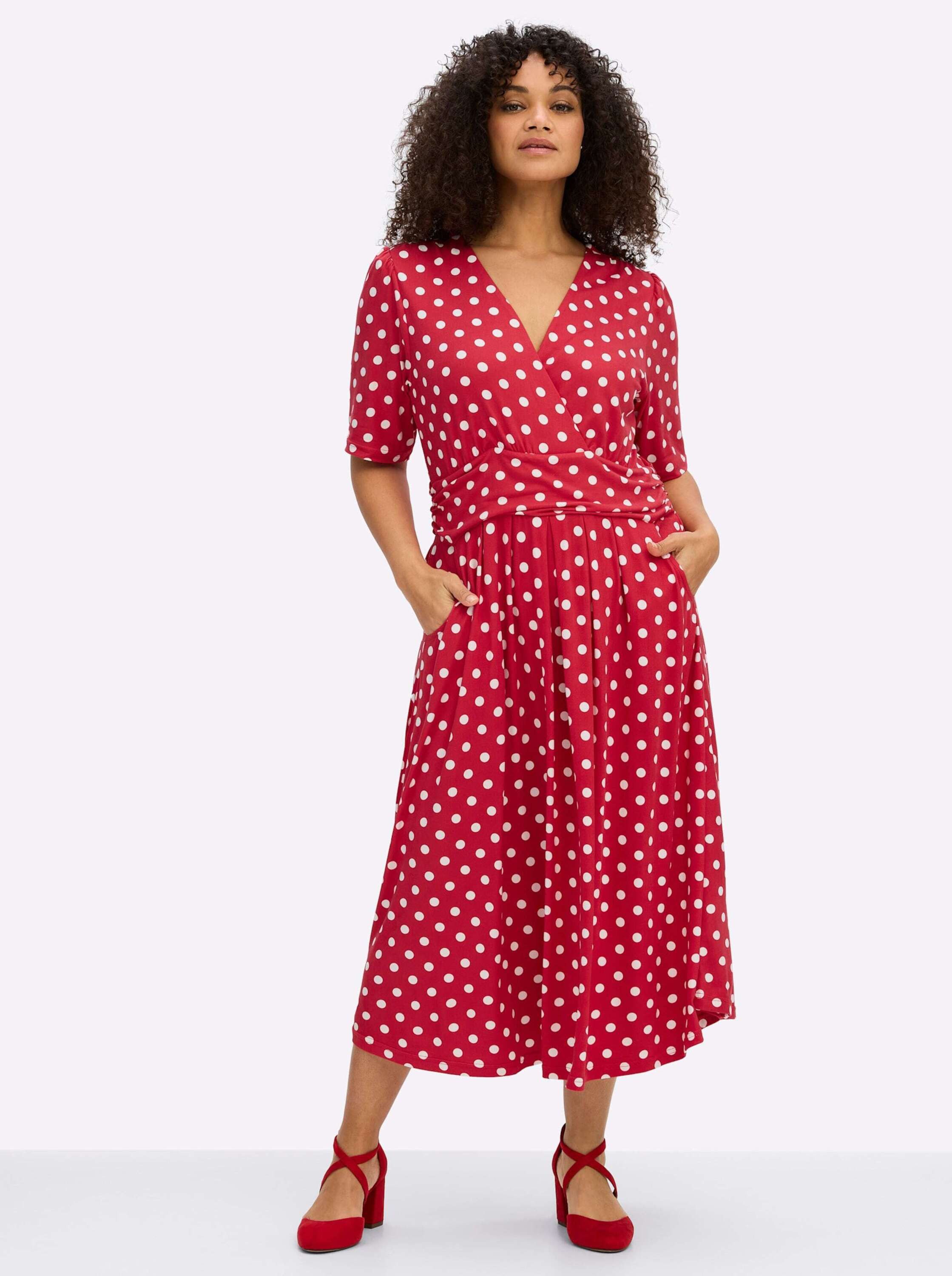 sheego by Joe Browns Jerseykleid Jersey-Kleid Kurzarm