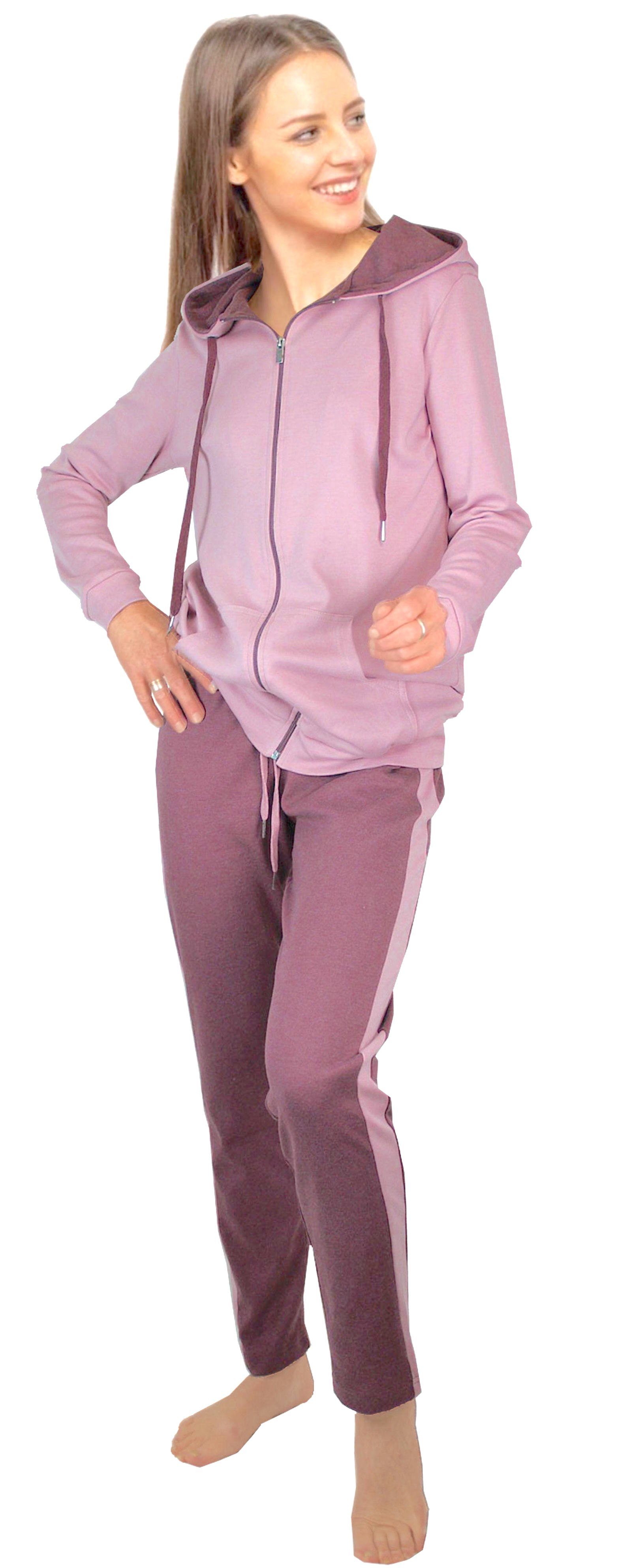 Consult-Tex Hausanzug Damen Hausanzug Homewear Suit DW100 (Spar-Set) Mit Reißverschluß