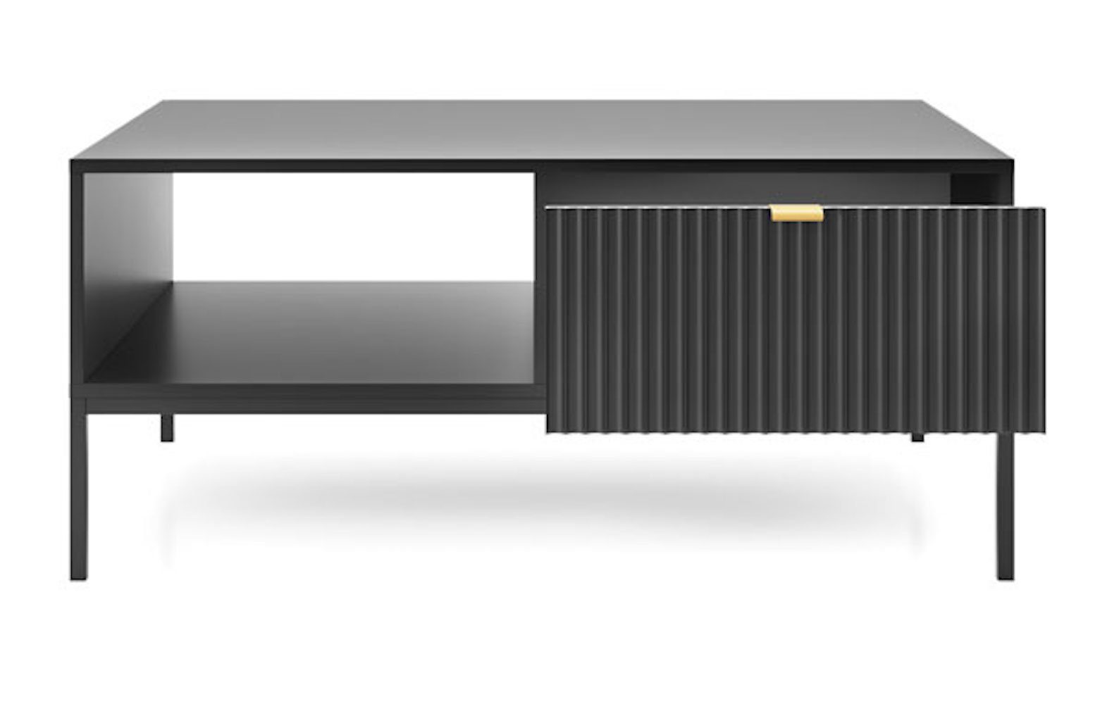 Nova, Couchtisch MDF Feldmann-Wohnen schwarz 104x68cm