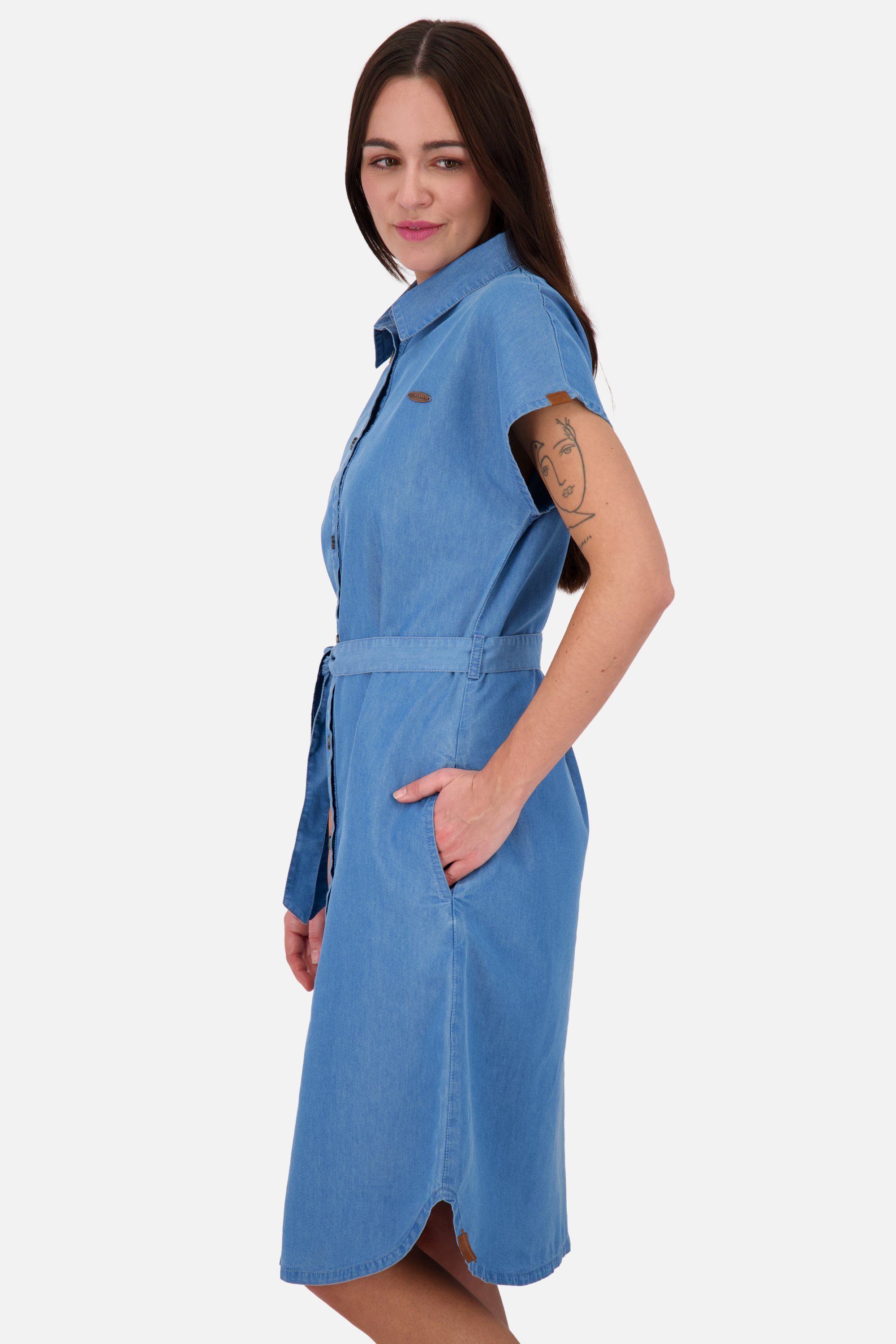 Kleid Jeanskleid washed Damen Alife DNM & light Kickin MaeveAK Jeanskleid, A Shirt Dress denim