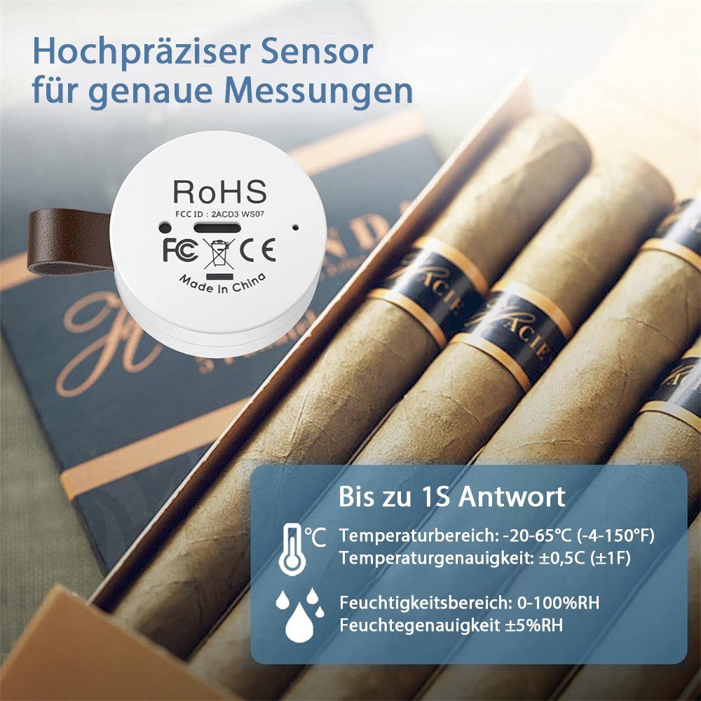 Datenexport TUABUR Hygrometer Zuhause, präzise für Messung, Thermometer-Hygrometer