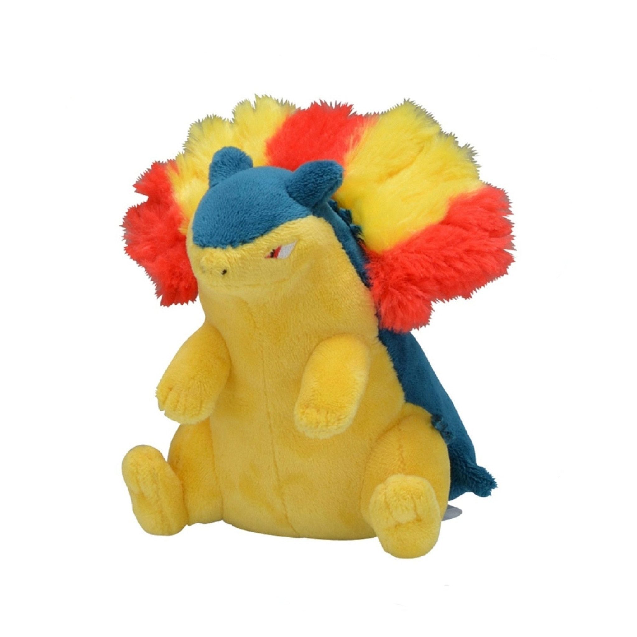 Pokémon Center Plüschfigur Pokemon Tornupto Kuscheltier - 14 cm Plüschtier Typhlosion