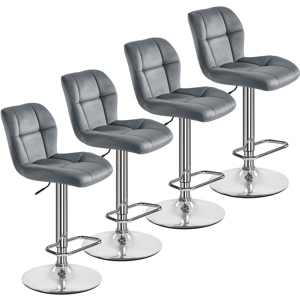 Yaheetech Barhocker 360° Drehbare Hocker mit Fußstütze (4 St), 1/2/4/6er-Se günstig online kaufen