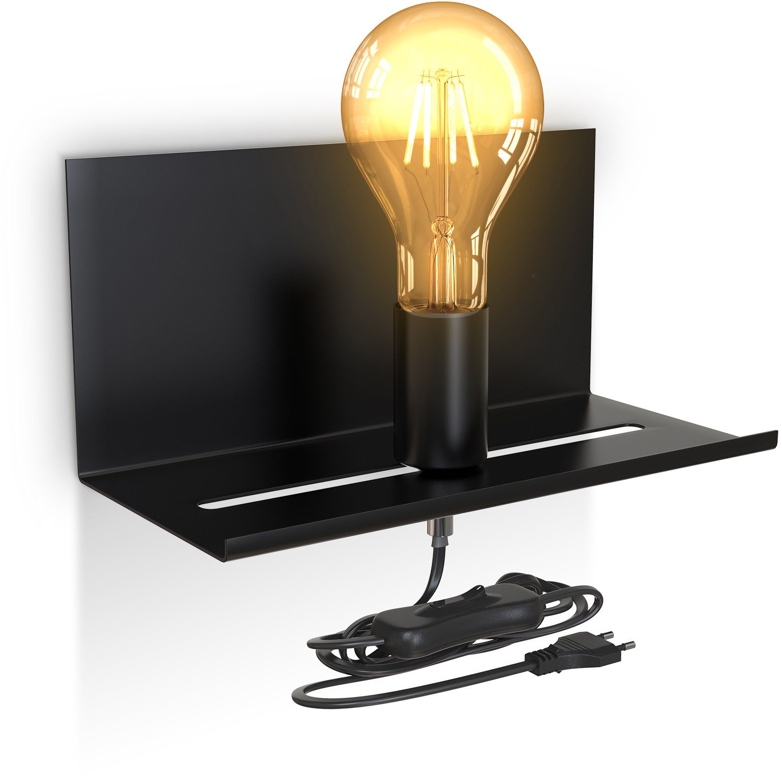 B.K.Licht Wandleuchte, ohne Leuchtmittel, verstellbare Wandlampe günstig online kaufen