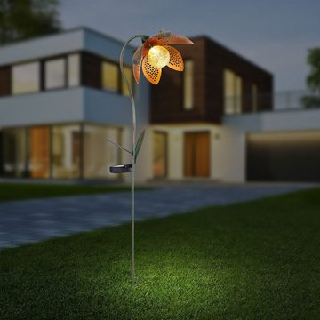 Globo LED Solarleuchte Solarleuchte LED Solarlampe Garten mit Erdspiess Gartendeko Solar