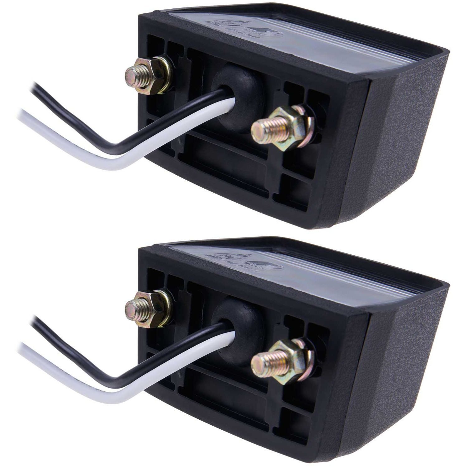 Diedrich Filmer GmbH Anhänger-Rückleuchte 2x Universal Kennzeichenleuchte 12V 5W Aufbau, Birne, Nummernschild-Beleuchtung für PKW Anhänger Wohnwagen Wohnmobil Camper