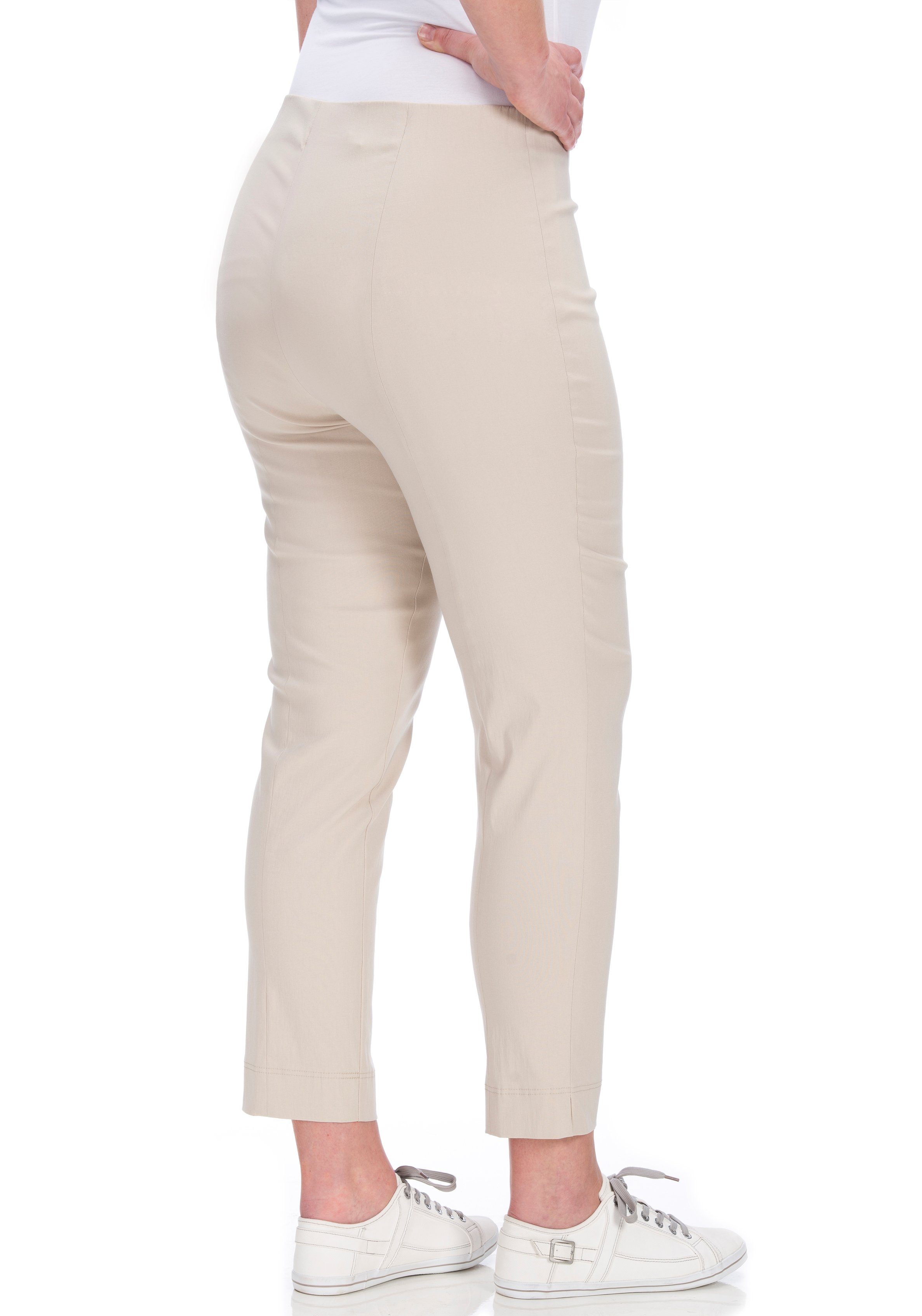 KjBRAND Stoffhose Susie XS Ankle Bengaline Sommerhose mit Schlupfbund