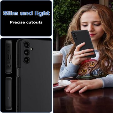 CoolGadget Handyhülle Black Series Handy Hülle für Samsung Galaxy A15 4G/5G 6,5 Zoll, Edle Silikon Schlicht Robust Schutzhülle für Samsung A15 5G Hülle