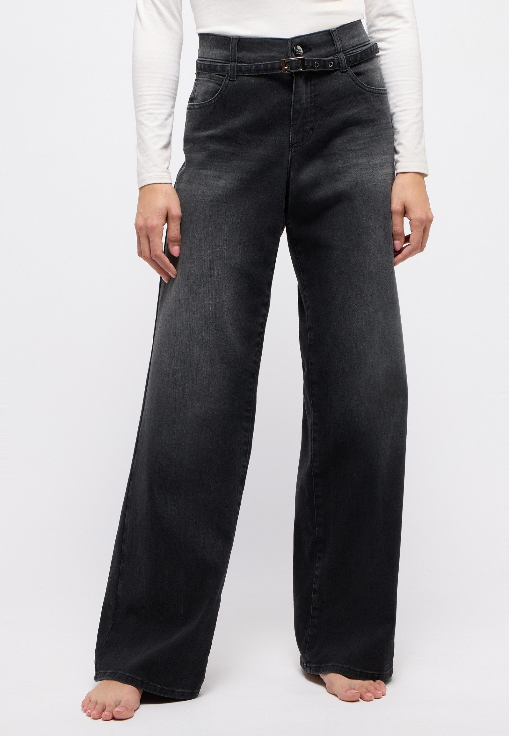 ANGELS Weite Jeans LIZ BELT - Jeans - Stretch Denim - Relaxed Fit - Relaxed Fit