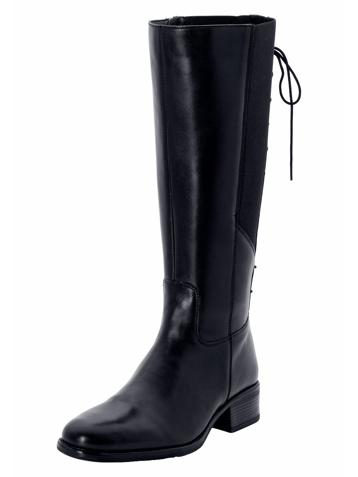 Sheego Große Größen Weitschaftstiefel in Schaftweite XXL mit Stretch-Einsatz und Schnürung