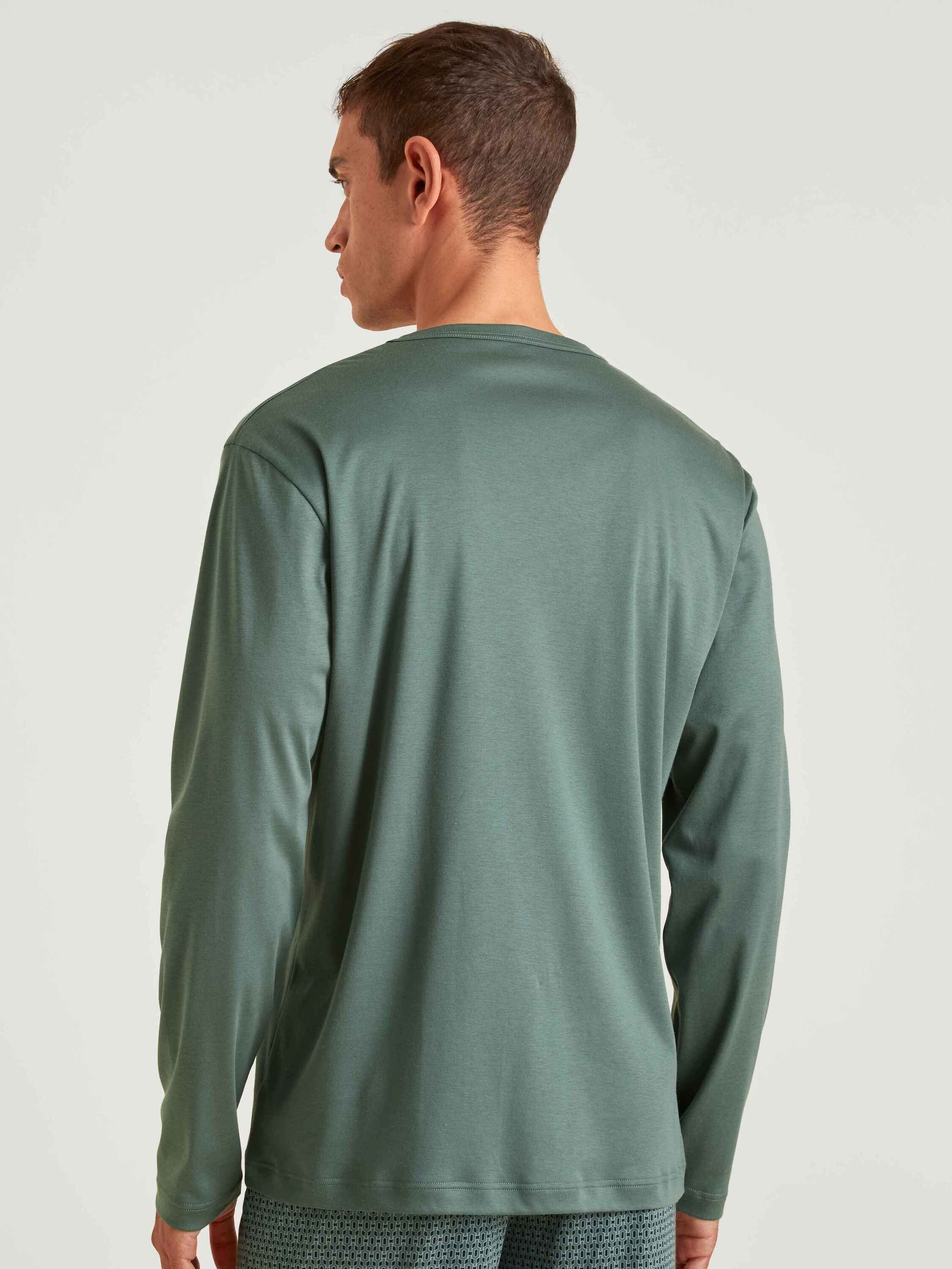 CALIDA (1-tlg) Langarm-Shirt Pyjamaoberteil