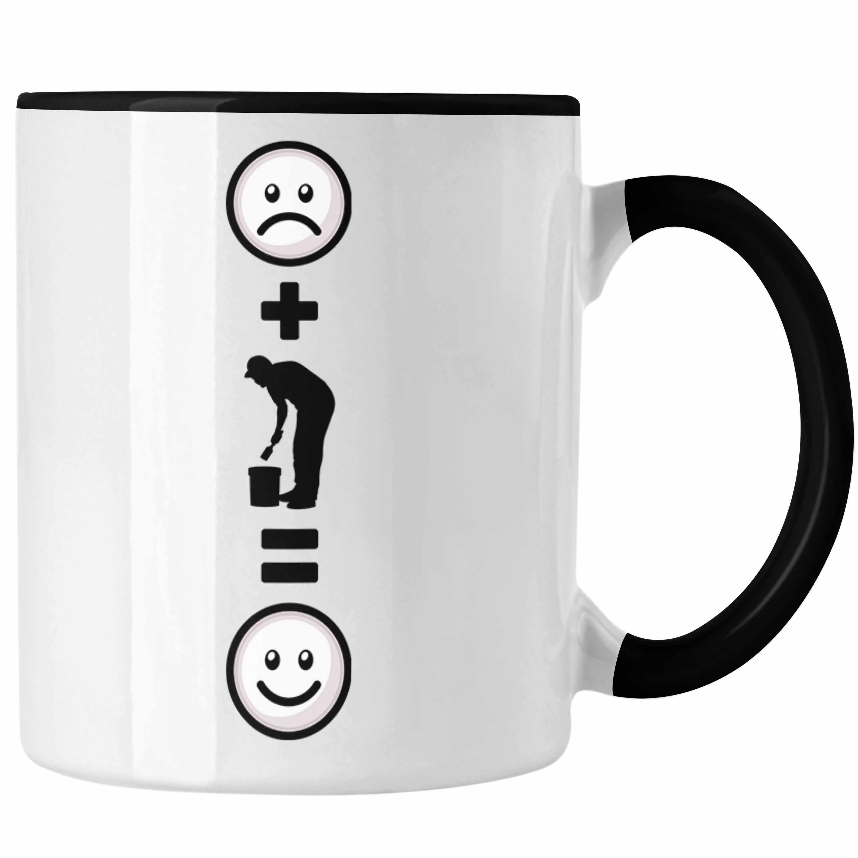 für Maler Tasse Lustige Geschenk Geschenkidee Geburtstag Malermeister Trendation Schwarz Tasse