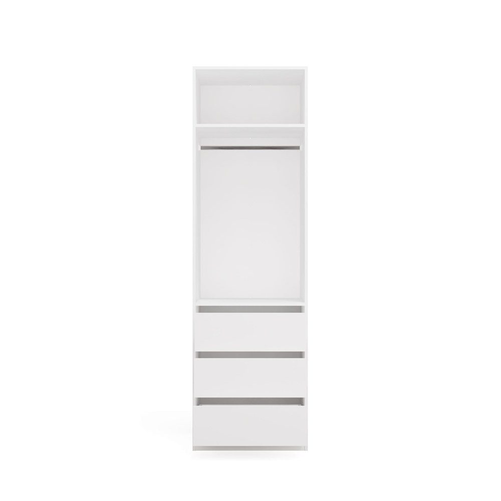 Raumhirsch Furniture Kleiderschrank Kleiderschrank, Garderobensystem, Schranksystem, Garderobe (Maße 60 x 50 x 200 (H) cm, 1 Kleiderstange, 3 Schubladen) Moduls – Bild 4 von 5
