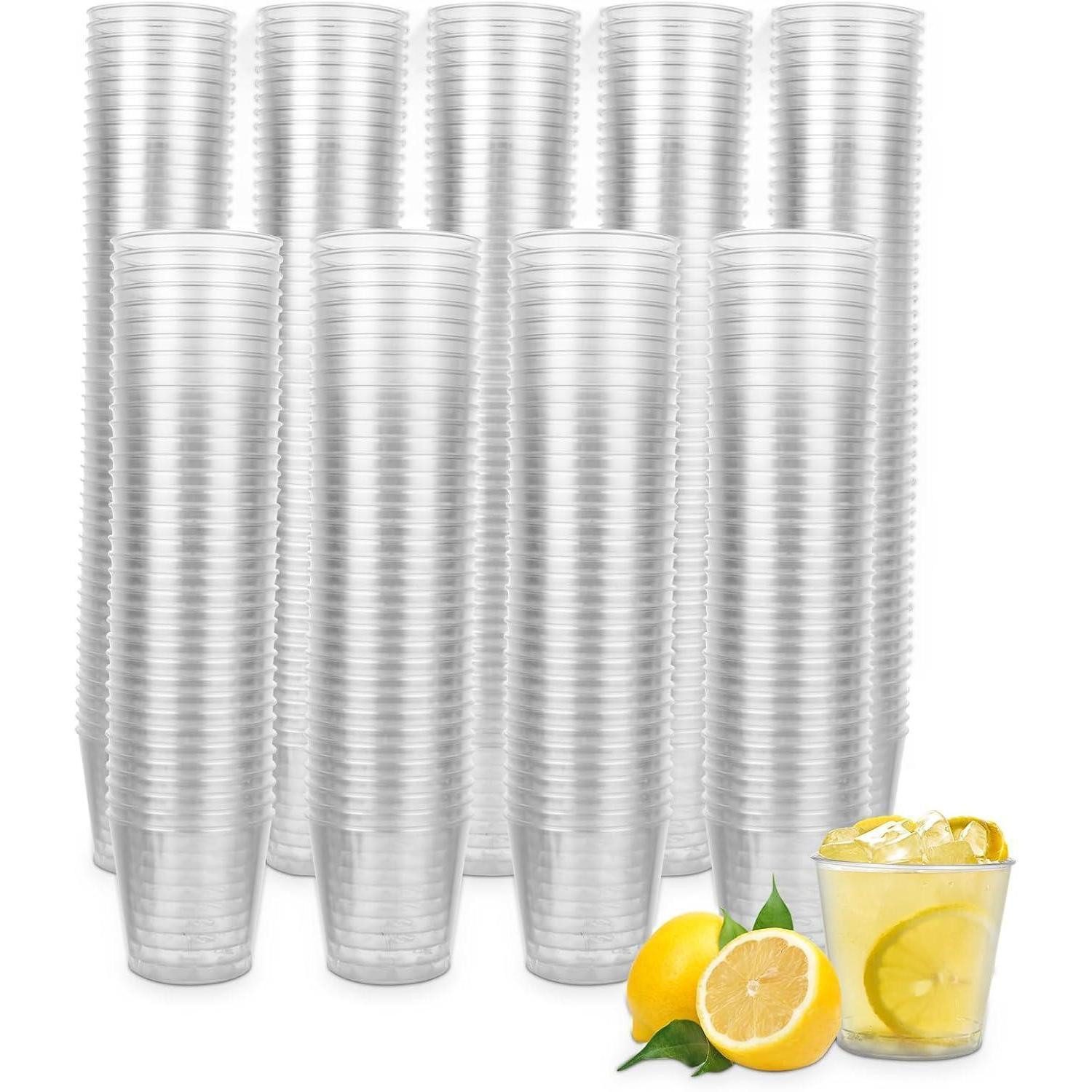 LuxusKollektion Schnapsglas 400 Stück Schnapsgläser Plastik 30ml Transparente Shotgläser PS, Kunststoff