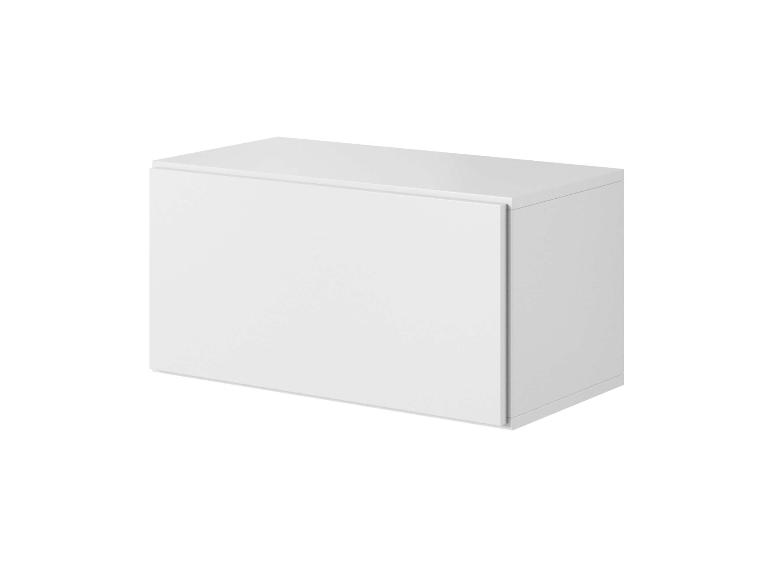 Design 4xHängeschrank, III, bestehend mit aus Modern Cono Wohnmöbel, (6-St), Wohnwand Weiß Wohnzimmer-Set), 2xWandregal Push-to-Open, Stylefy (Set und Matt
