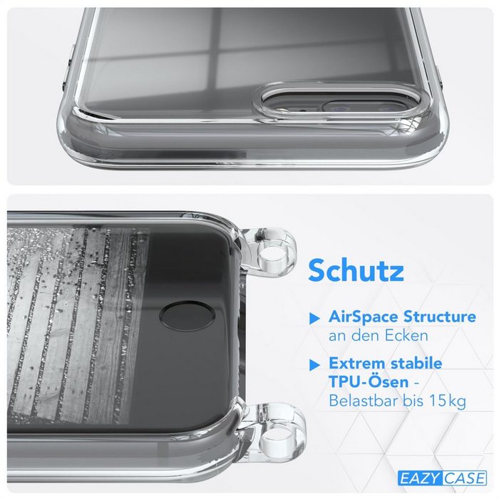 EAZY CASE Handykette 2in1 Metallkette für iPhone 8 Plus / iPhone 7+ 5 5 Zoll