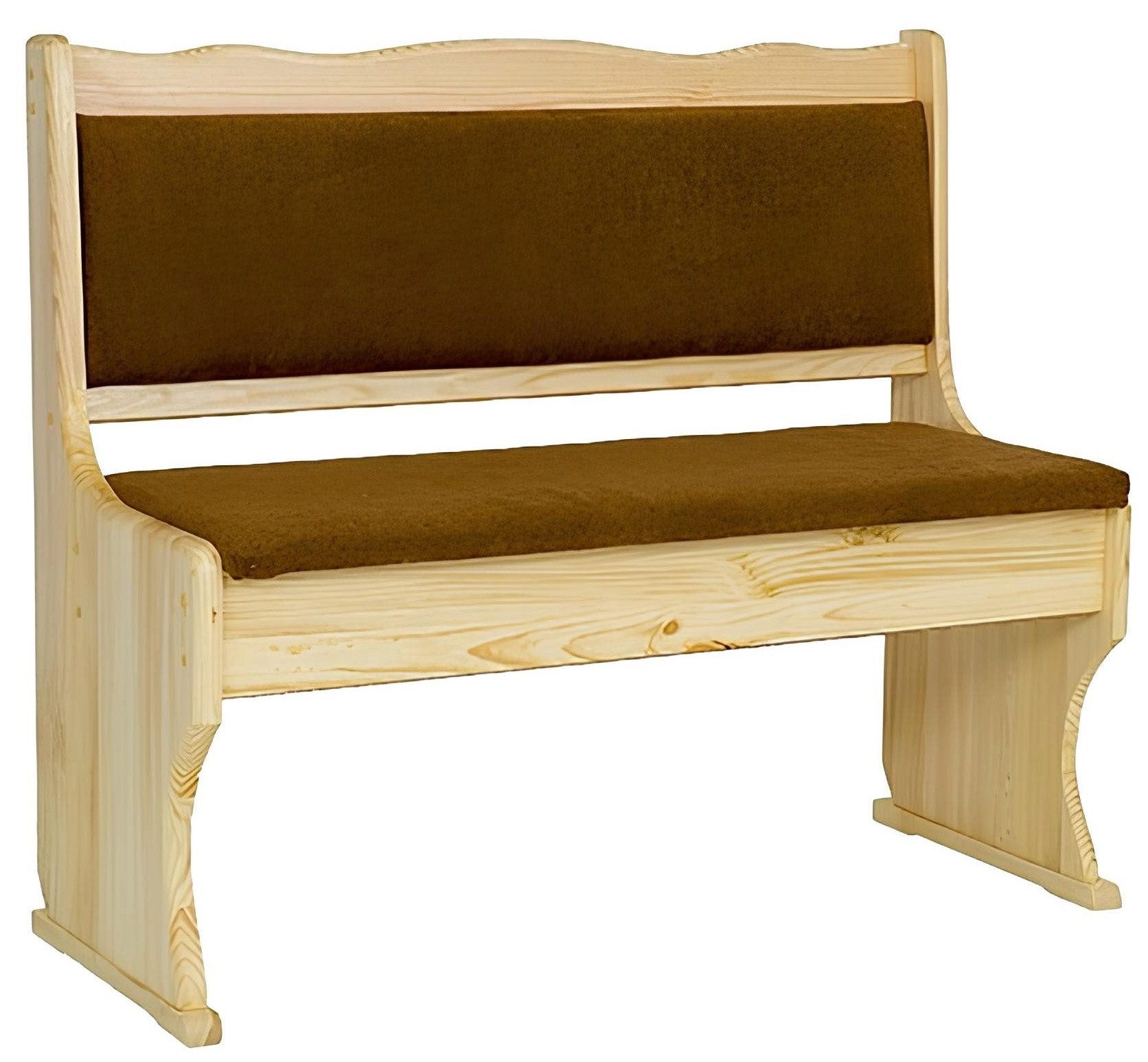 Xlmoebel Sitzbank Küchenbank aus Massivholz, 100cm lang, Naturholz, Neu (Bank), Hergestellt in Europa