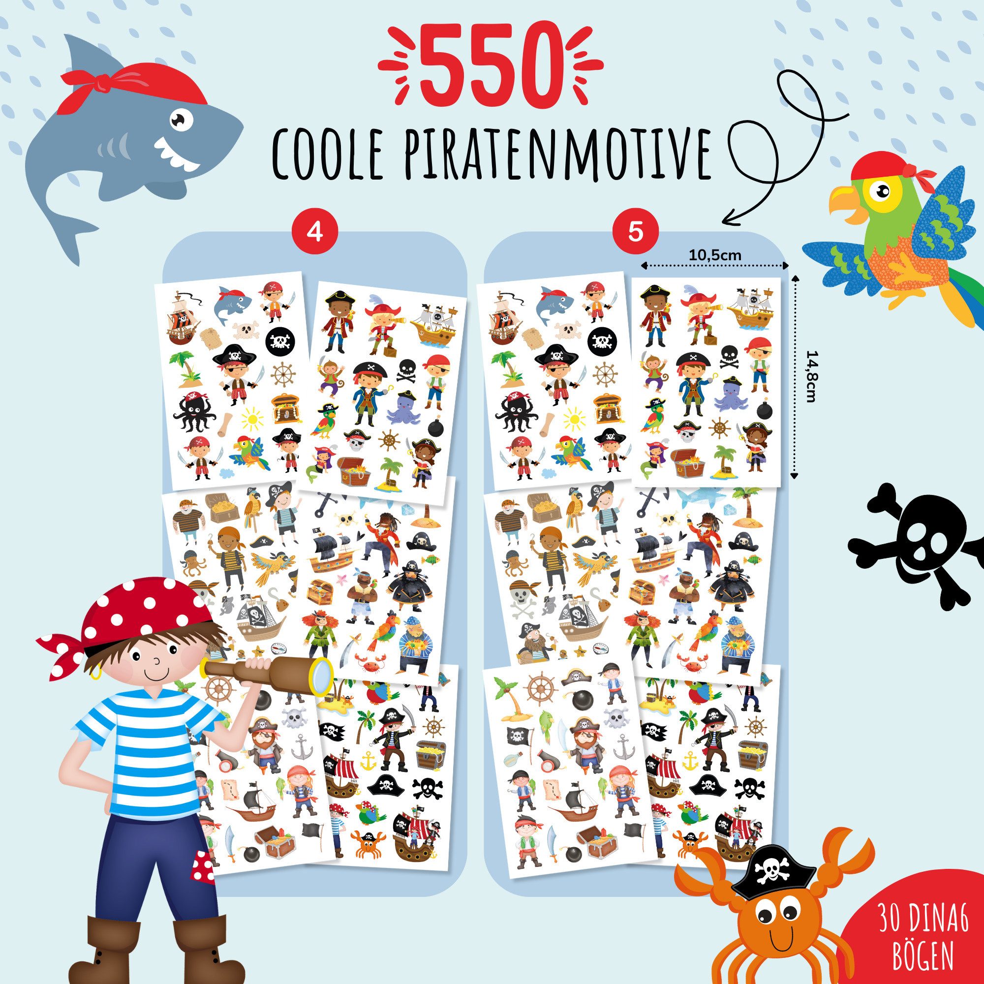 MeinBaby123® Kindertattoo 550 hautfreundliche Hauttattoos für Kinder, Geschenk für Kinder, Mitgebsel Kindergeburtstag, Geschenk Jungs & Mädchen