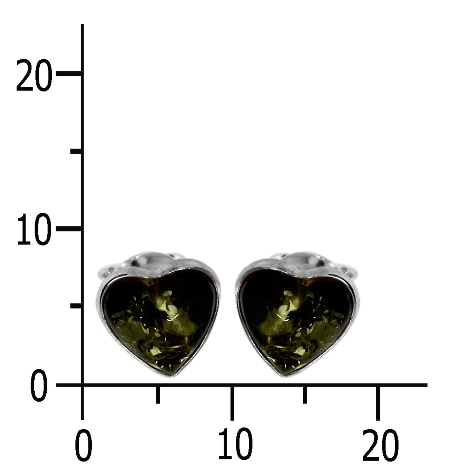 OSTSEE-SCHMUCK Paar Ohrstecker Ostsee-Schmuck Ohrstecker Herz Ohrstecker He günstig online kaufen