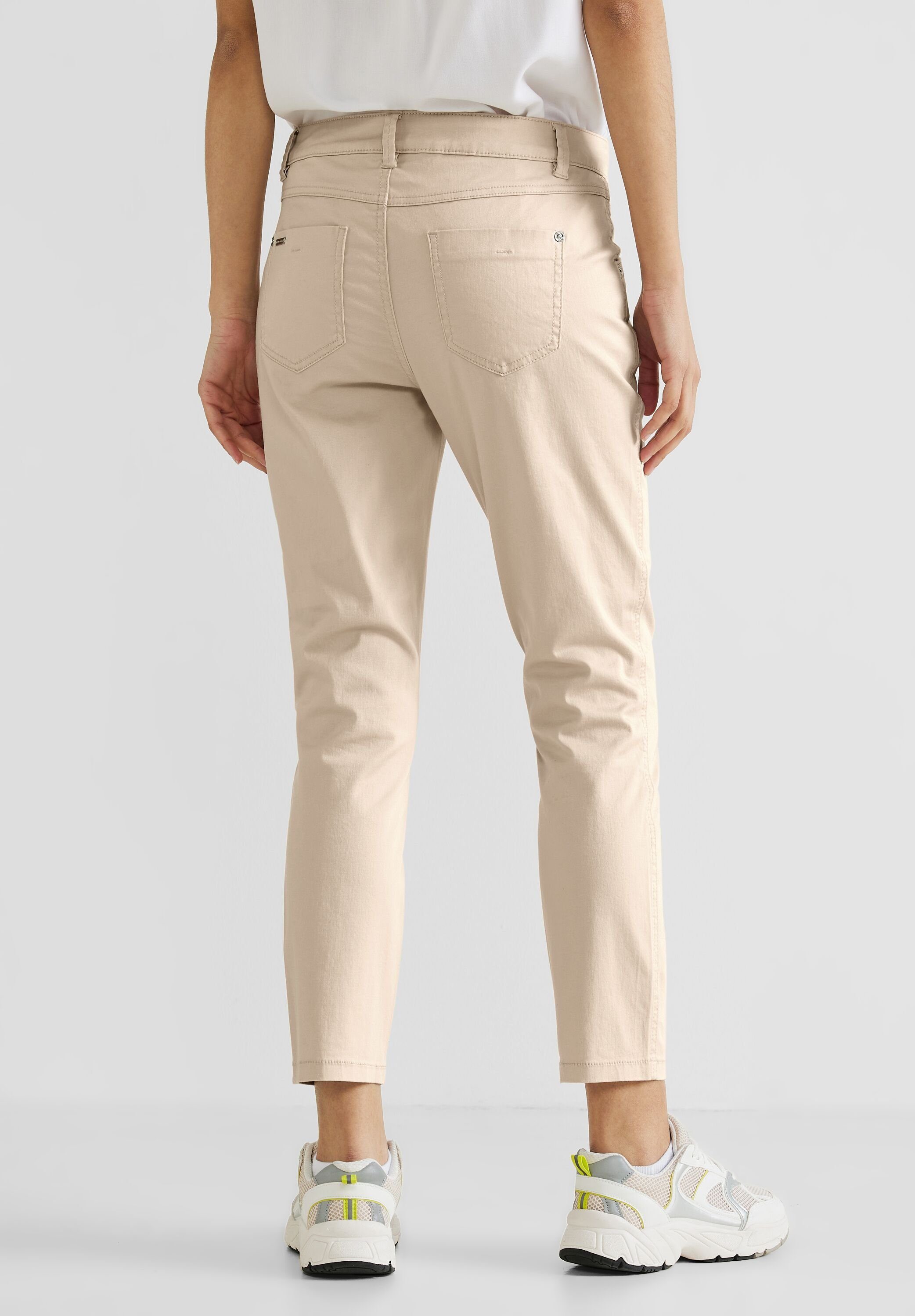 STREET ONE Stoffhose 4-Pocket Style, Damen Casual Fit Hose in 7/8-Länge