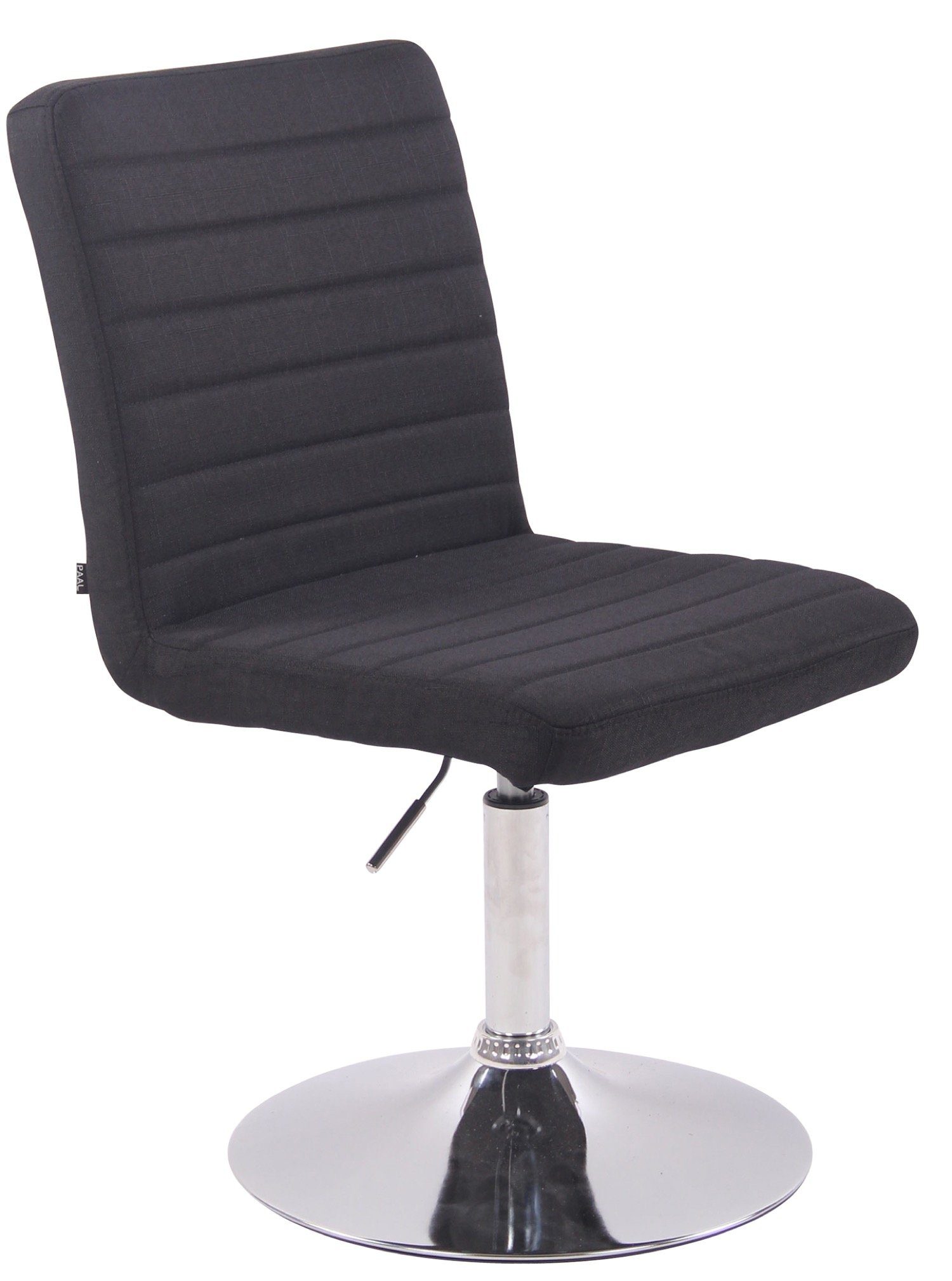 TPFLiving Esszimmerstuhl Evon - Küchenstuhl mit feinstem Stoffbezug (Besucherstuhl mit formschönen Trompetenfuß), Maße (TxBxH): 60 x 44 x 97cm - Farbe: schwarz