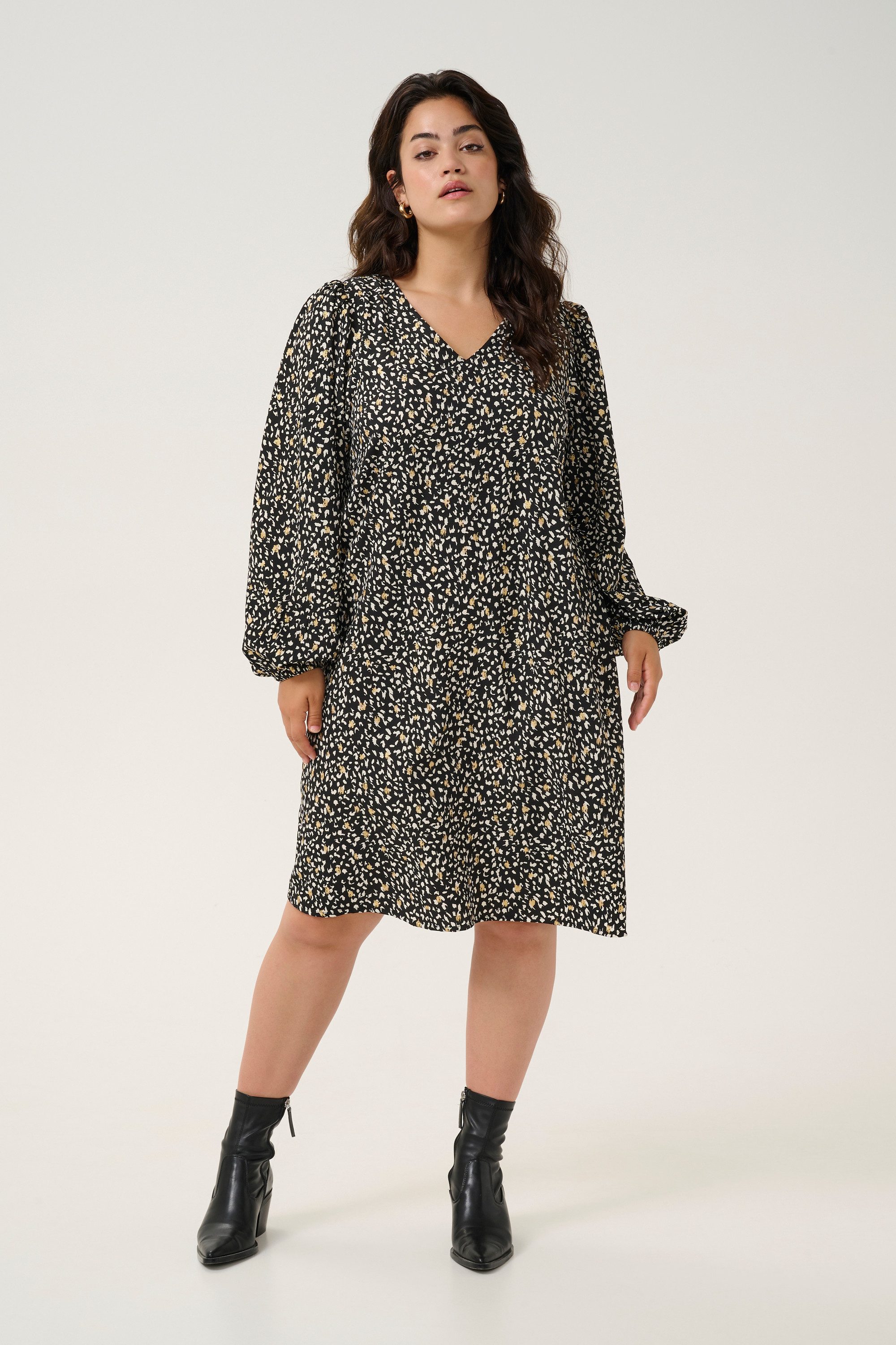 KAFFE Curve Blusenkleid Kleid KCmalena Große Größen günstig online kaufen