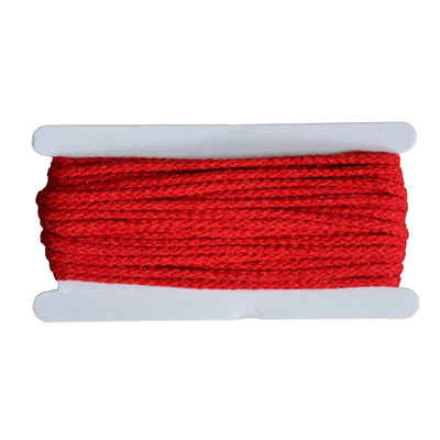 maDDma 10m Kordel 5-7mm geflochten Seil, rot
