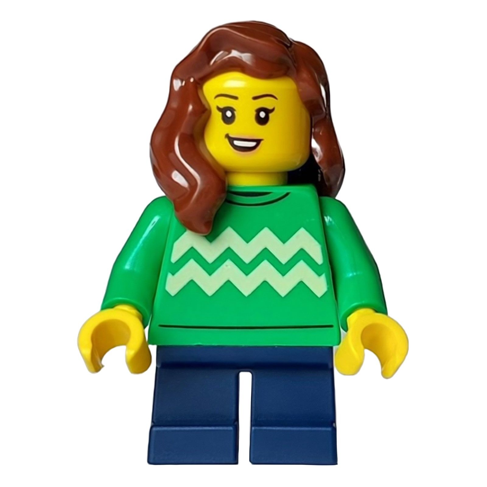 LEGO® LEGO Minifigur Child - Girl, Bright Green Sweater with Bright (bdp110) Spielbausteine