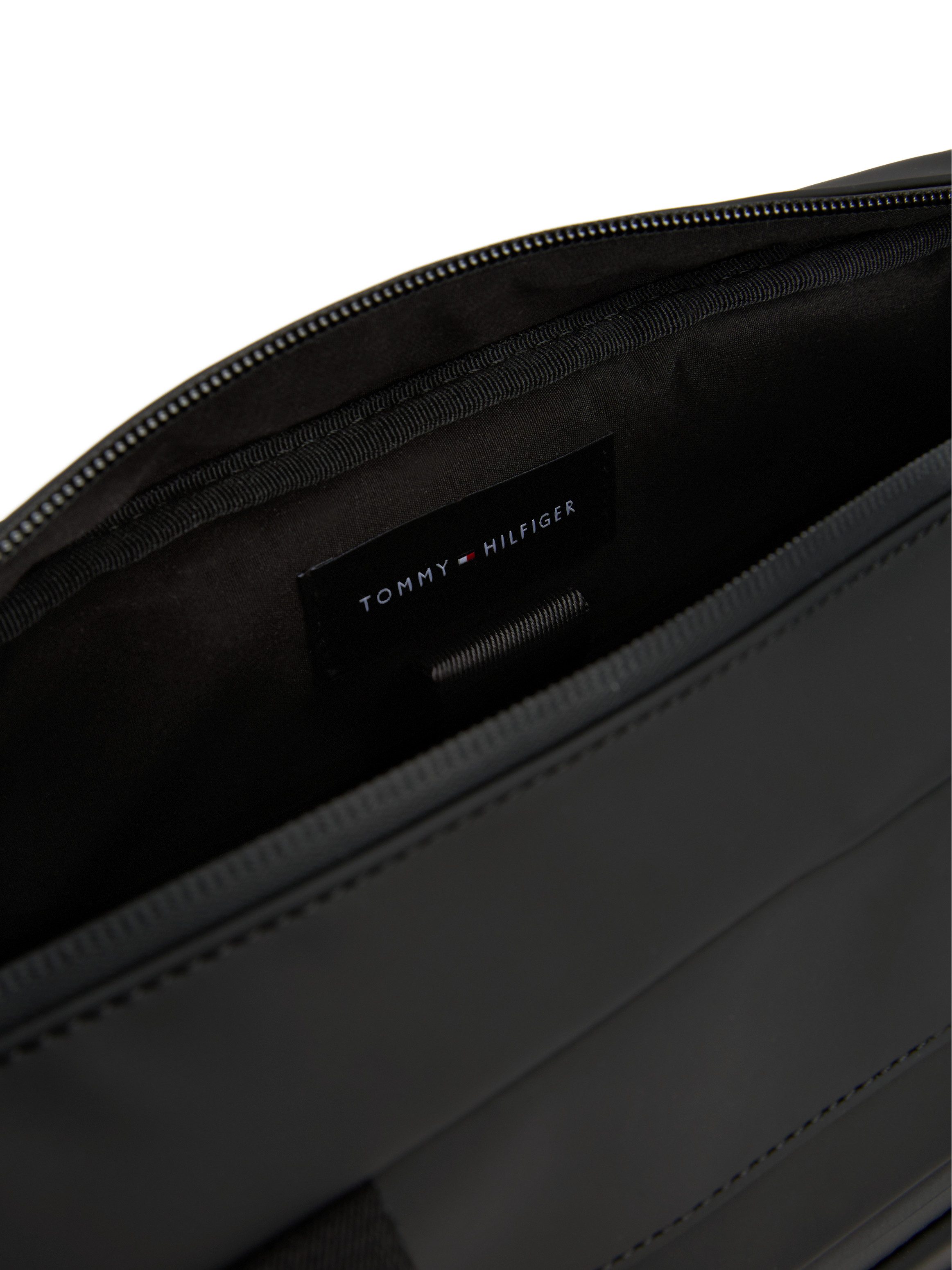 Tommy Hilfiger Laptoptasche TH TPU COMPUTER BAG, Unisex Computertasche, Umhängetasche mit Vordertaschenfach