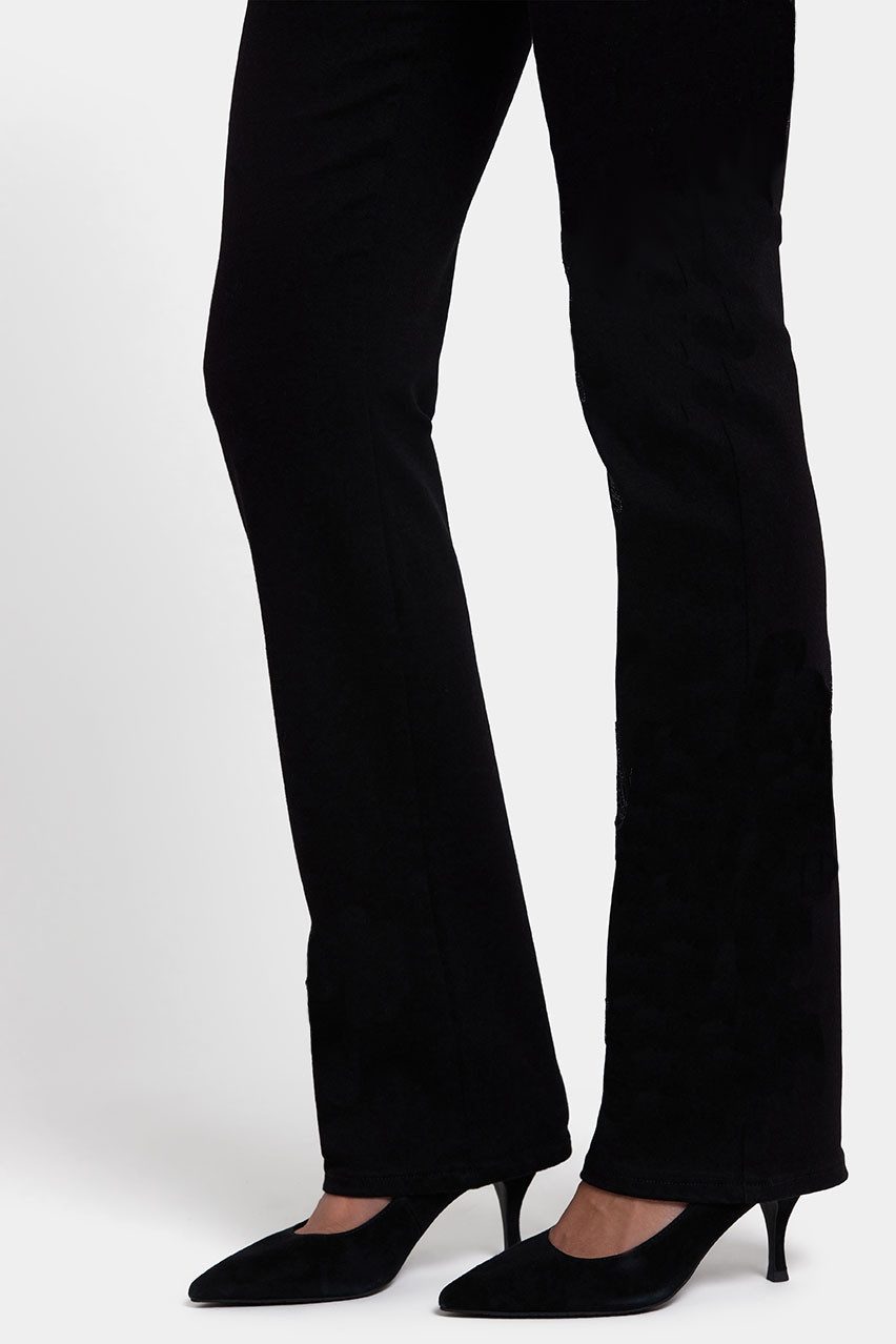 NYDJ Straight-Jeans Marilyn Straight Jeans Schwarzer Premium Denim