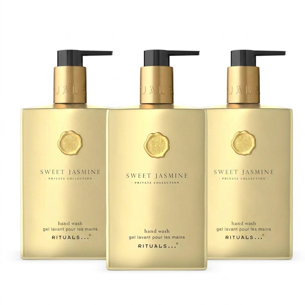Rituals Flüssigseife Rituals Sweet Jasmine Hand Wash 3er Set, 1-tlg., Vorteilspack mit drei Handseifen für den Vorrat