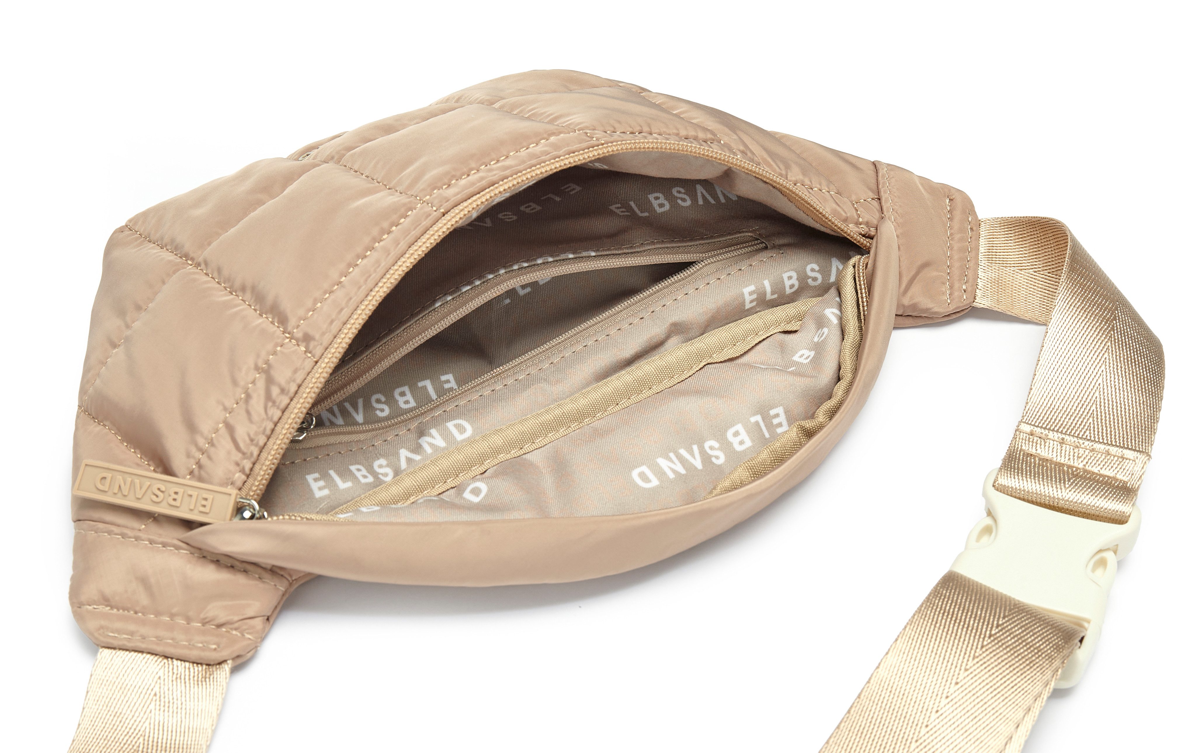 Elbsand Umhängetasche Minibag, Crossbody Bag, Bauchtasche, Damentasche, NEU Handtasche Damen zum Umhängen mit modischer Steppung VEGAN