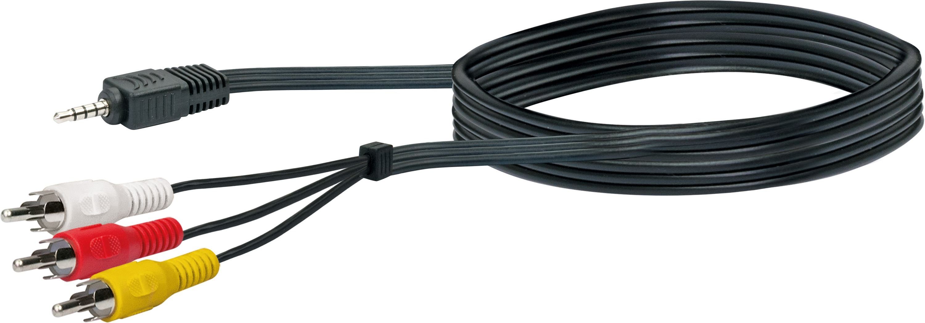 Schwaiger TFS1115 533 Audio- & Video-Kabel, CINCH Stecker, 3,5mm Klinkenstecker, (150 cm)