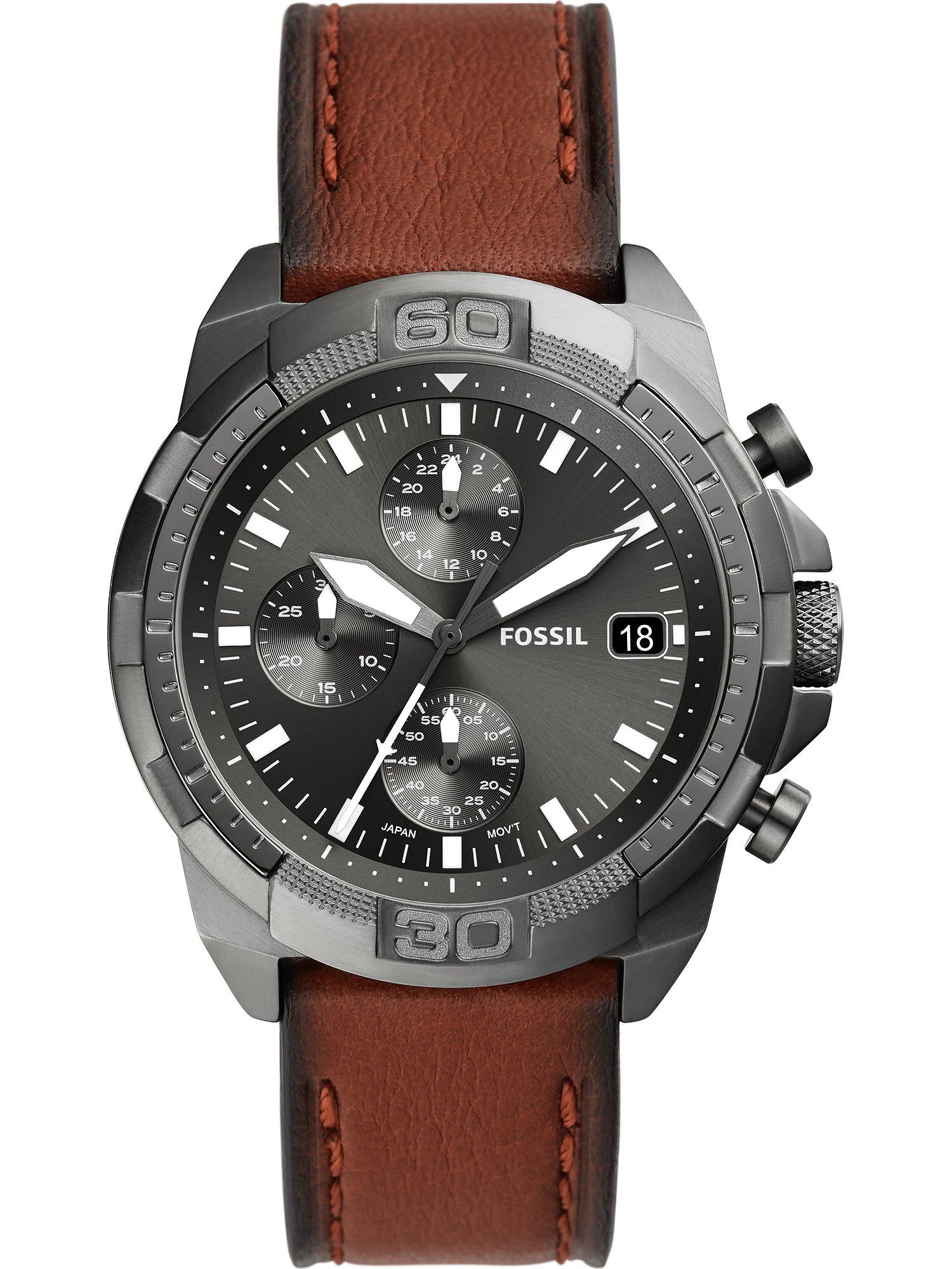 Fossil Chronograph Fossil Herren-Uhren Analog Quarz