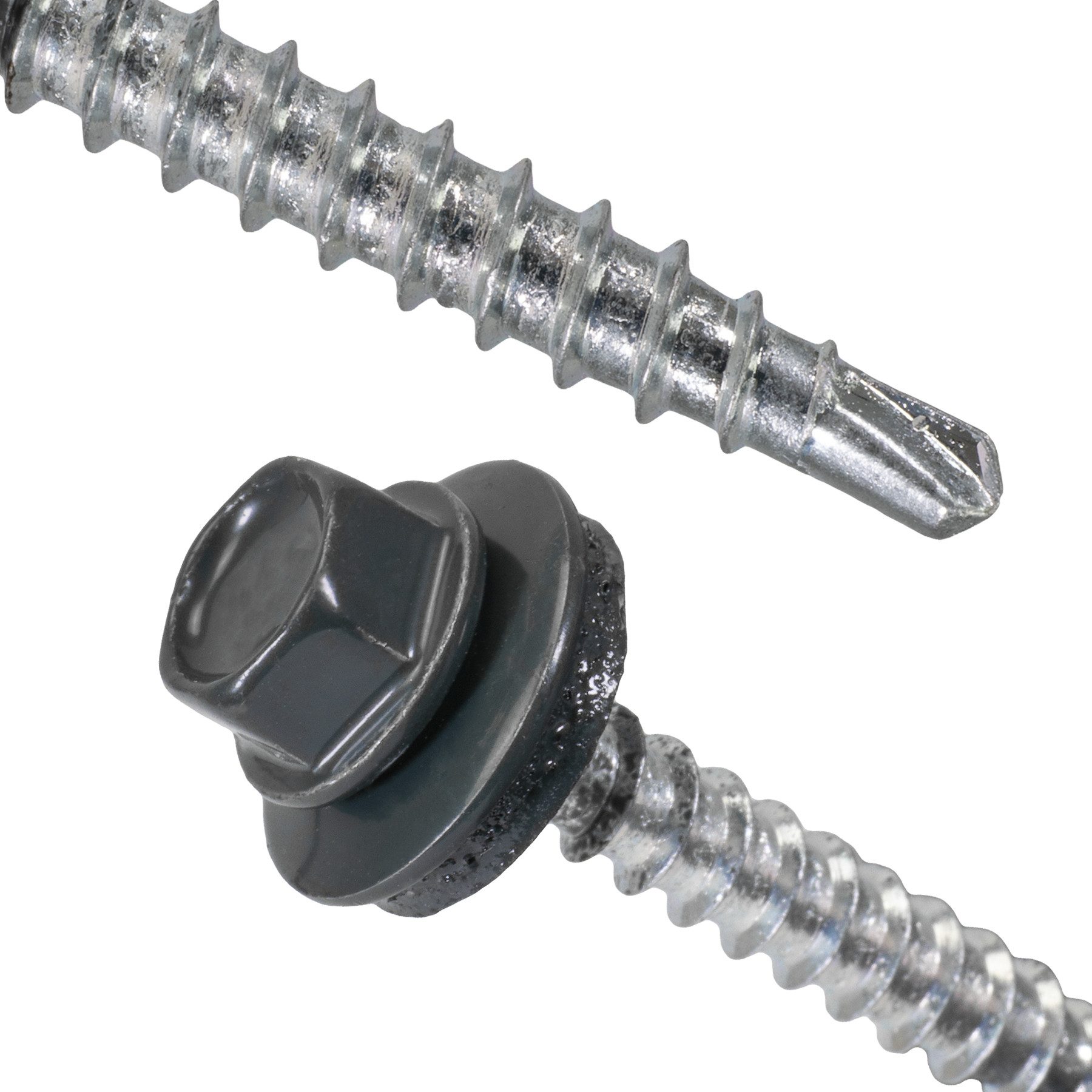 adunox Schrauben- und Dübel-Set Trapezblechschrauben Sechskantkopf, (100 St), Selbstbohrende Fassadenbauschraube mit ETA – SW 8 – EPDM-Dichtung