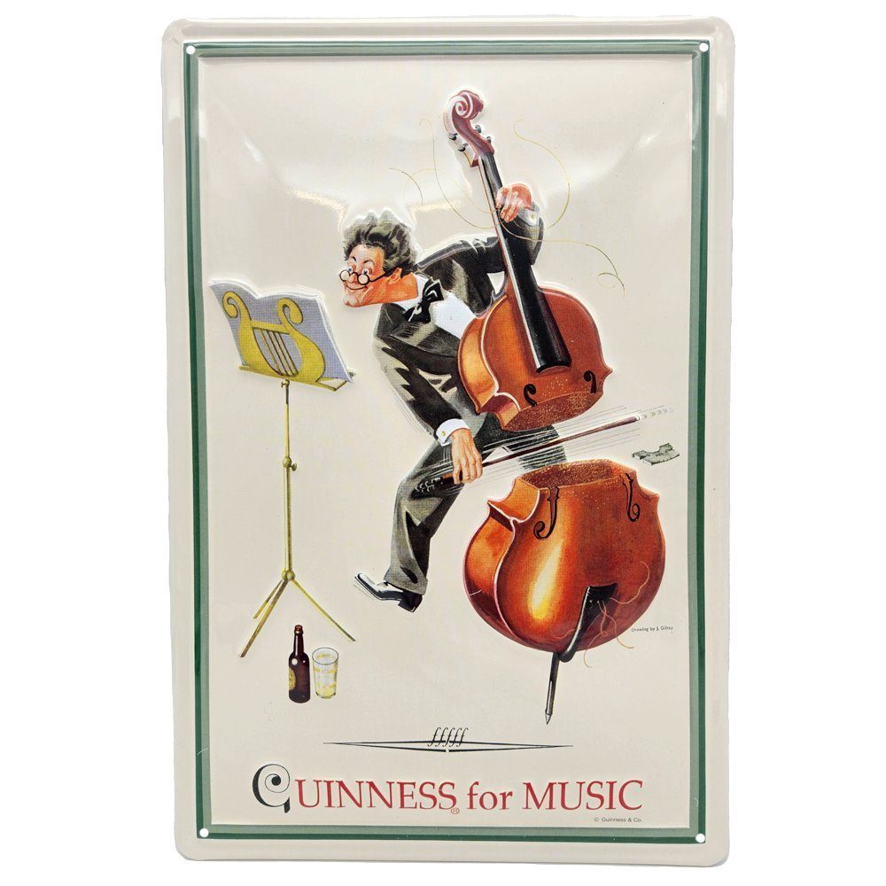what the shop Wanddekoobjekt Guinness Blechschild Werbeschild 30cm x 20cm Music (1 St)