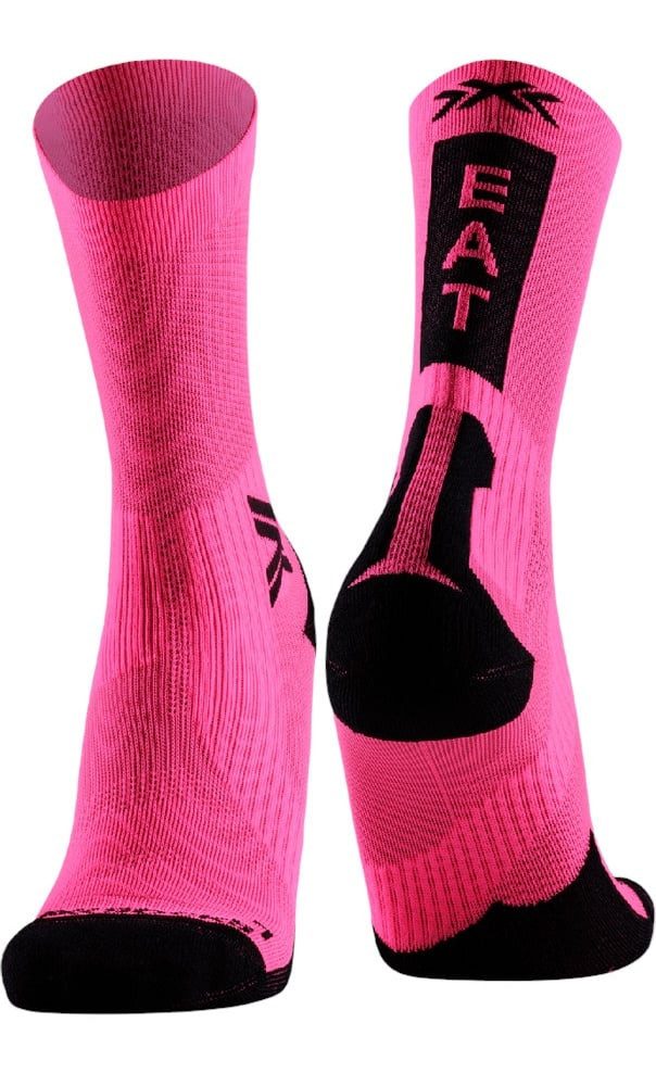 X-Socks Socken Radsocke Bike Perform Crew fluo pink/schwarz Herren - 1 Paar