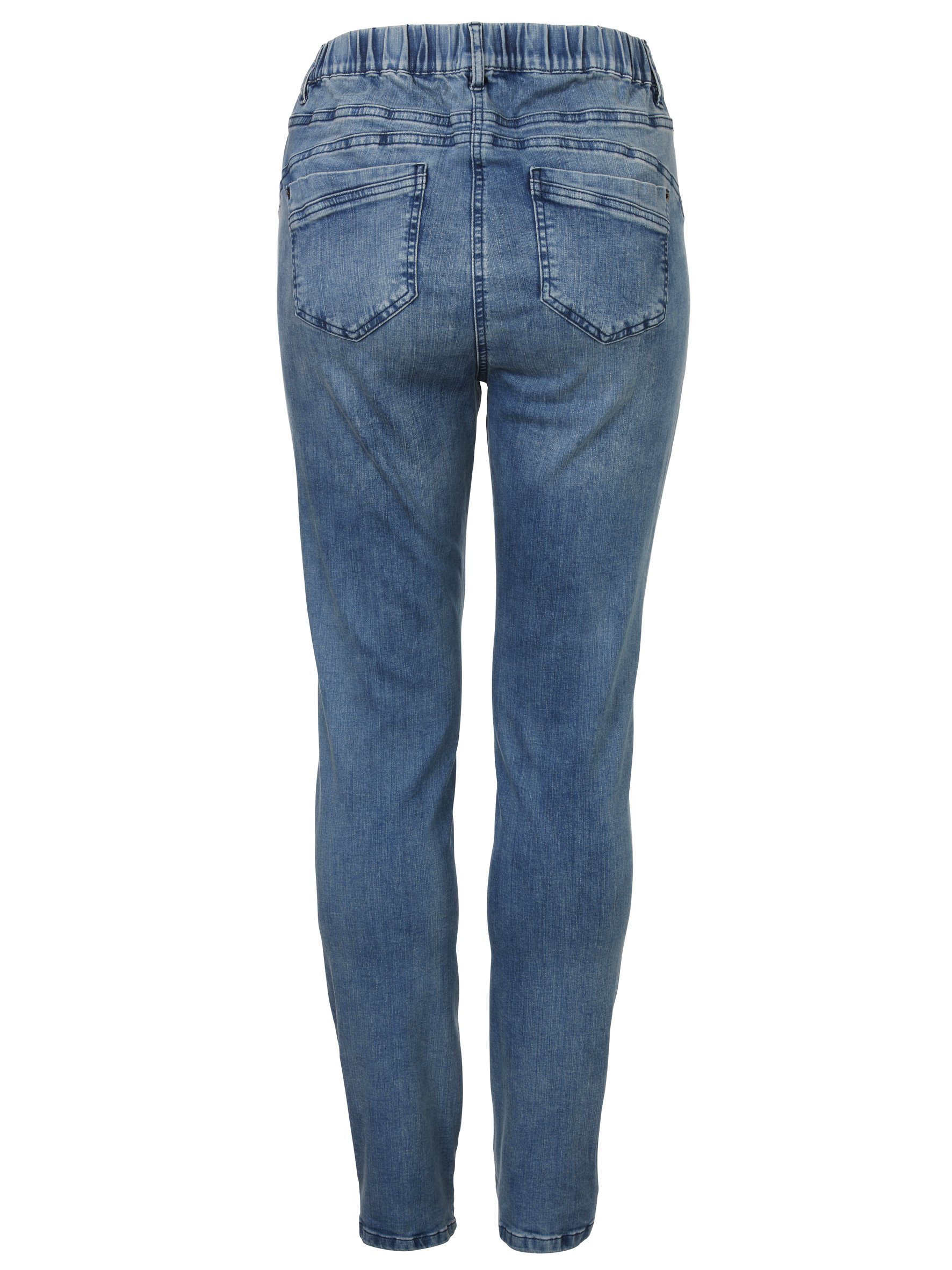 VIA APPIA DUE 5-Pocket-Jeans im unifarbenen Look