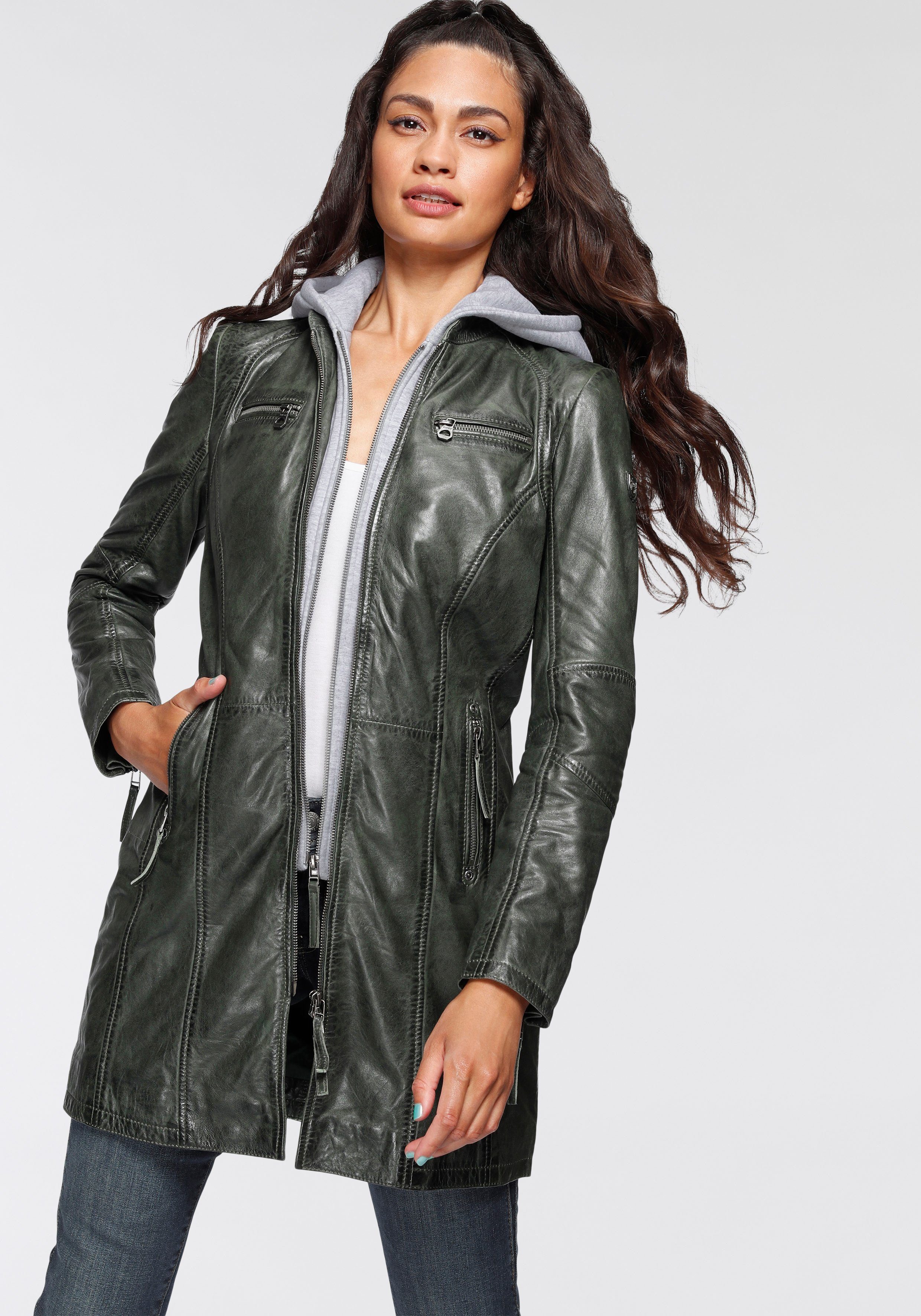 Mauritius Ledermantel Bente 2-in-1-Lederjacke mit abnehmbarem günstig online kaufen