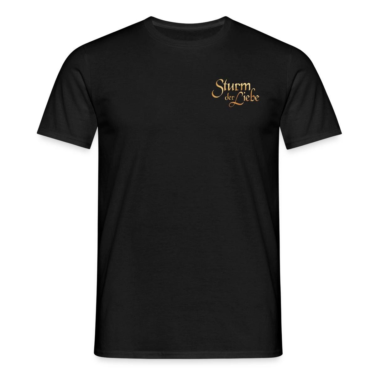 Spreadshirt T-Shirt Sturm Der Liebe Logo Gold Textur Männer T-Shirt (1-tlg)
