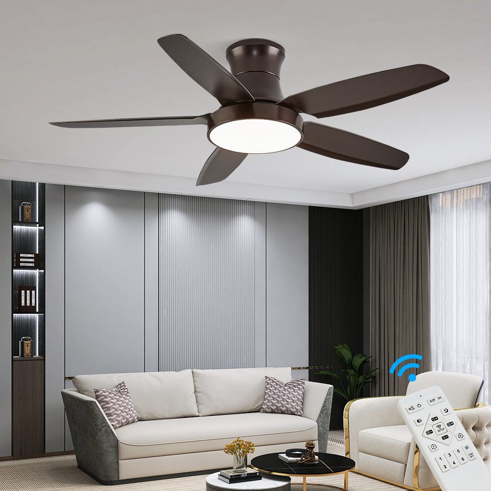 Eurotondisplay Deckenventilator Deckenventilator LED Beleuchtung 6 günstig online kaufen