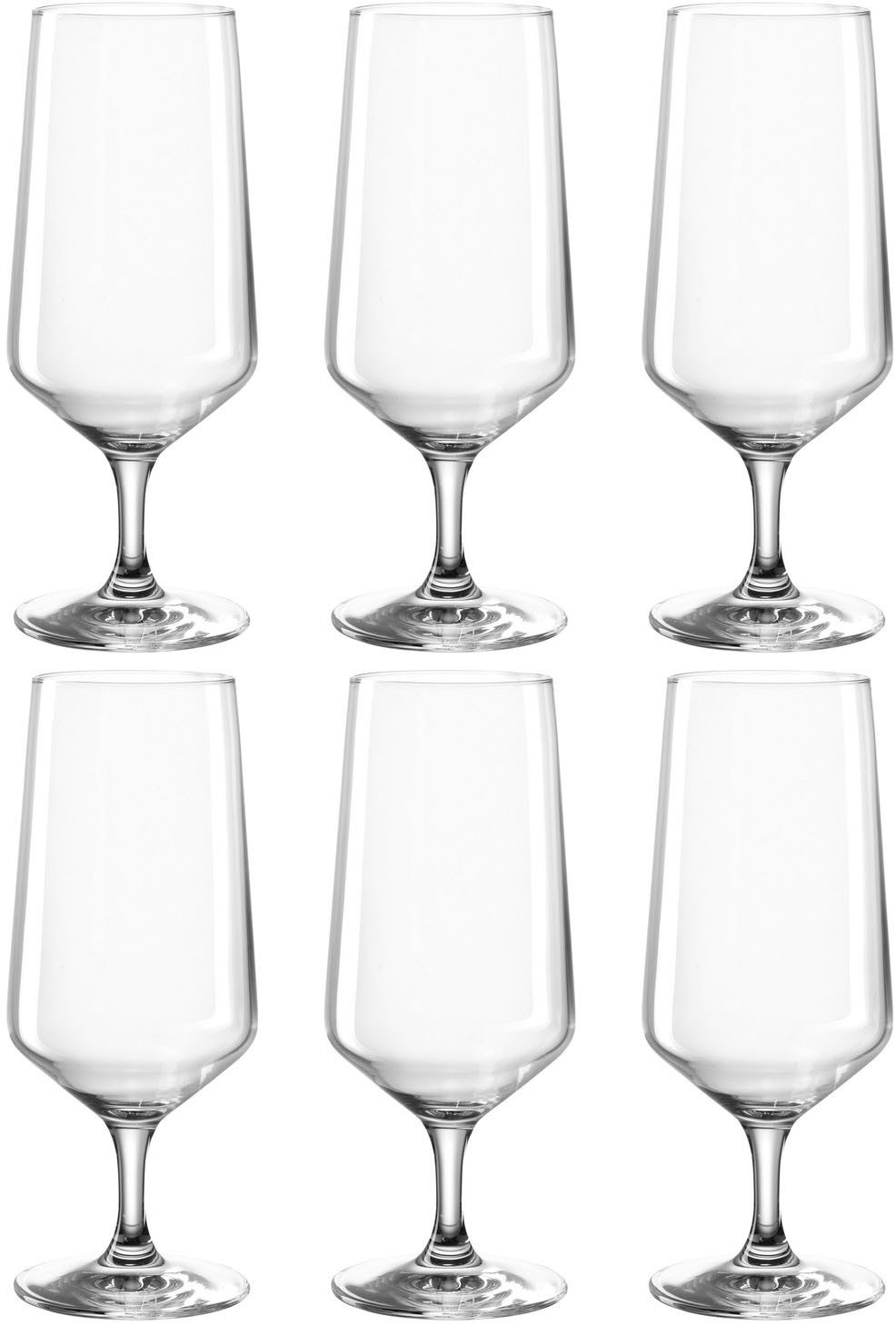 LEONARDO Bierglas PUCCINI, 6-tlg., Kristallglas, 410 ml, 6-teilig