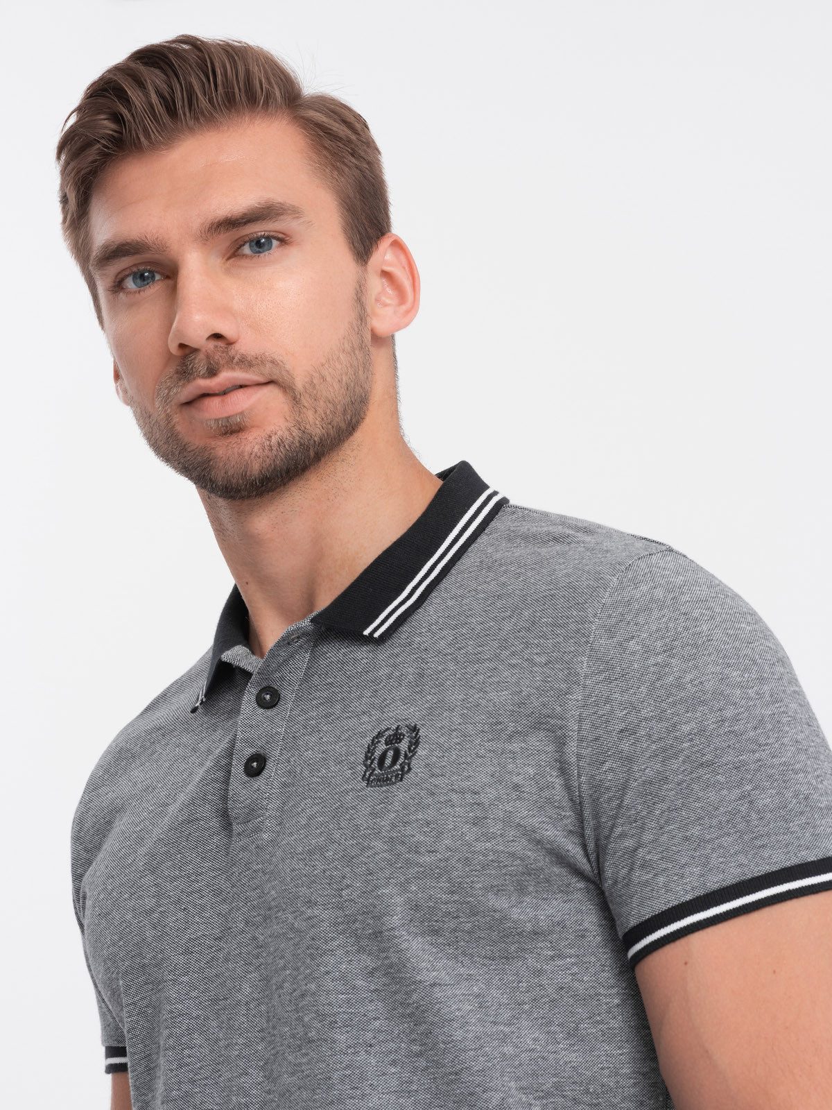 OMBRE Poloshirt Poloshirt in Melange mit günstig online kaufen