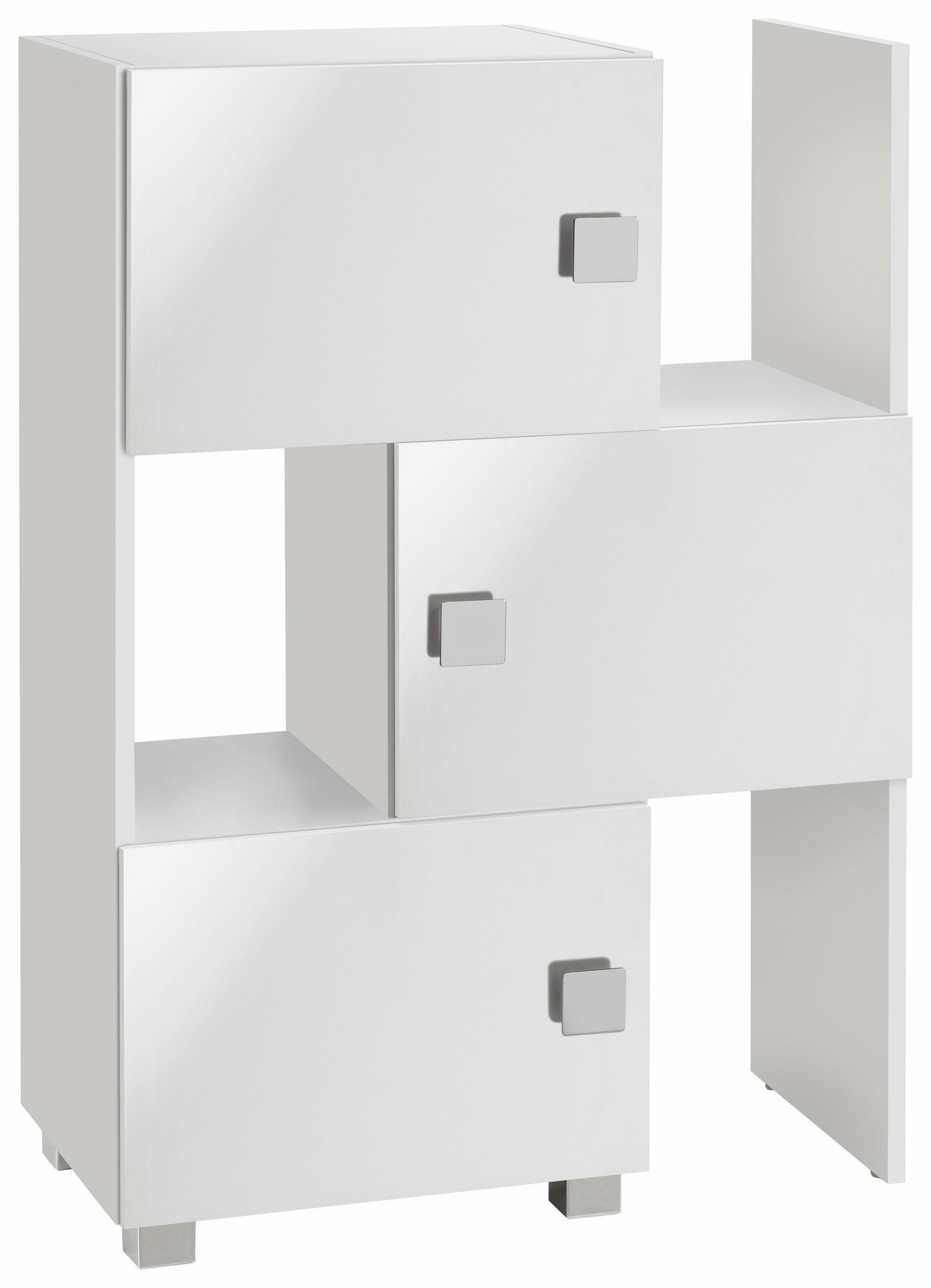 Schildmeyer Schieberegal Quadra, stapelbar, Badregal günstig online kaufen