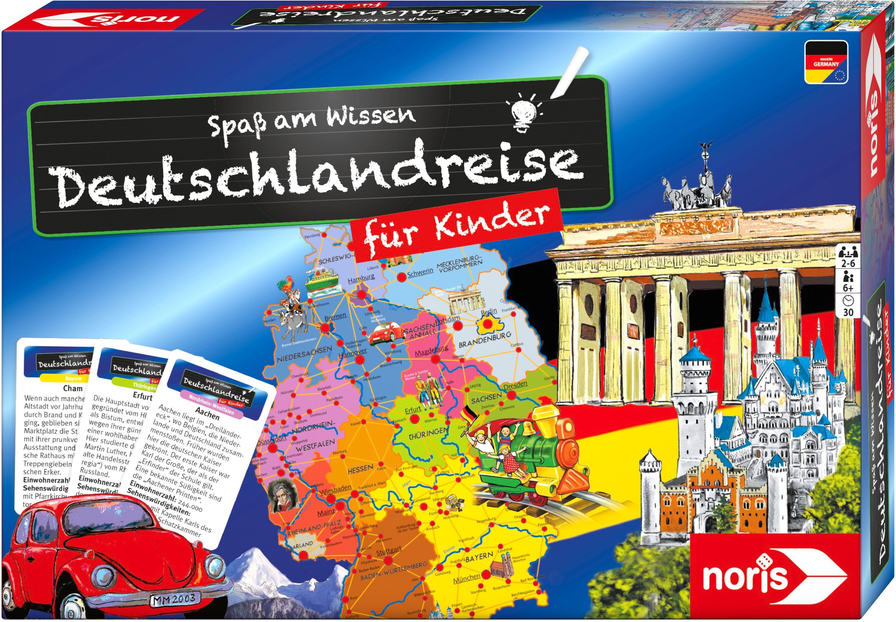 Noris Spiel, Quizspiel Spaß am Wissen - Deutschlandreise für Kinder